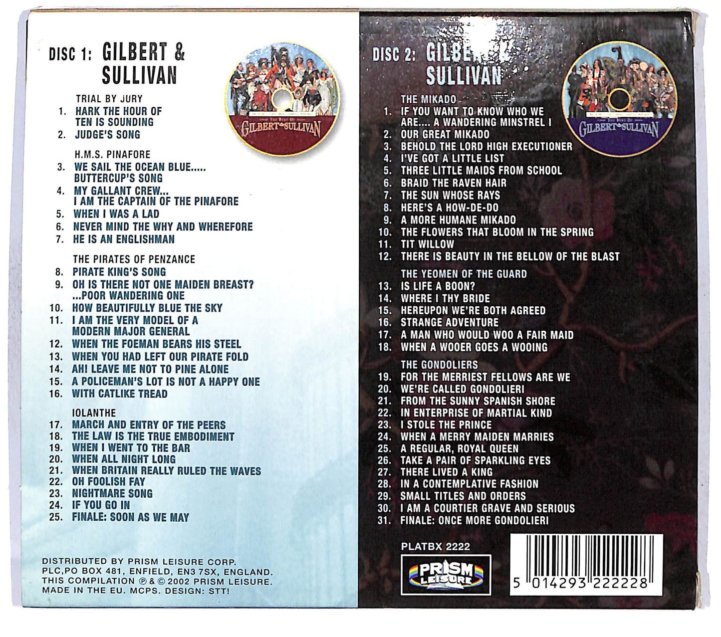 EBOND Gilbert & Sullivan - 56 Favourites CD CD121048