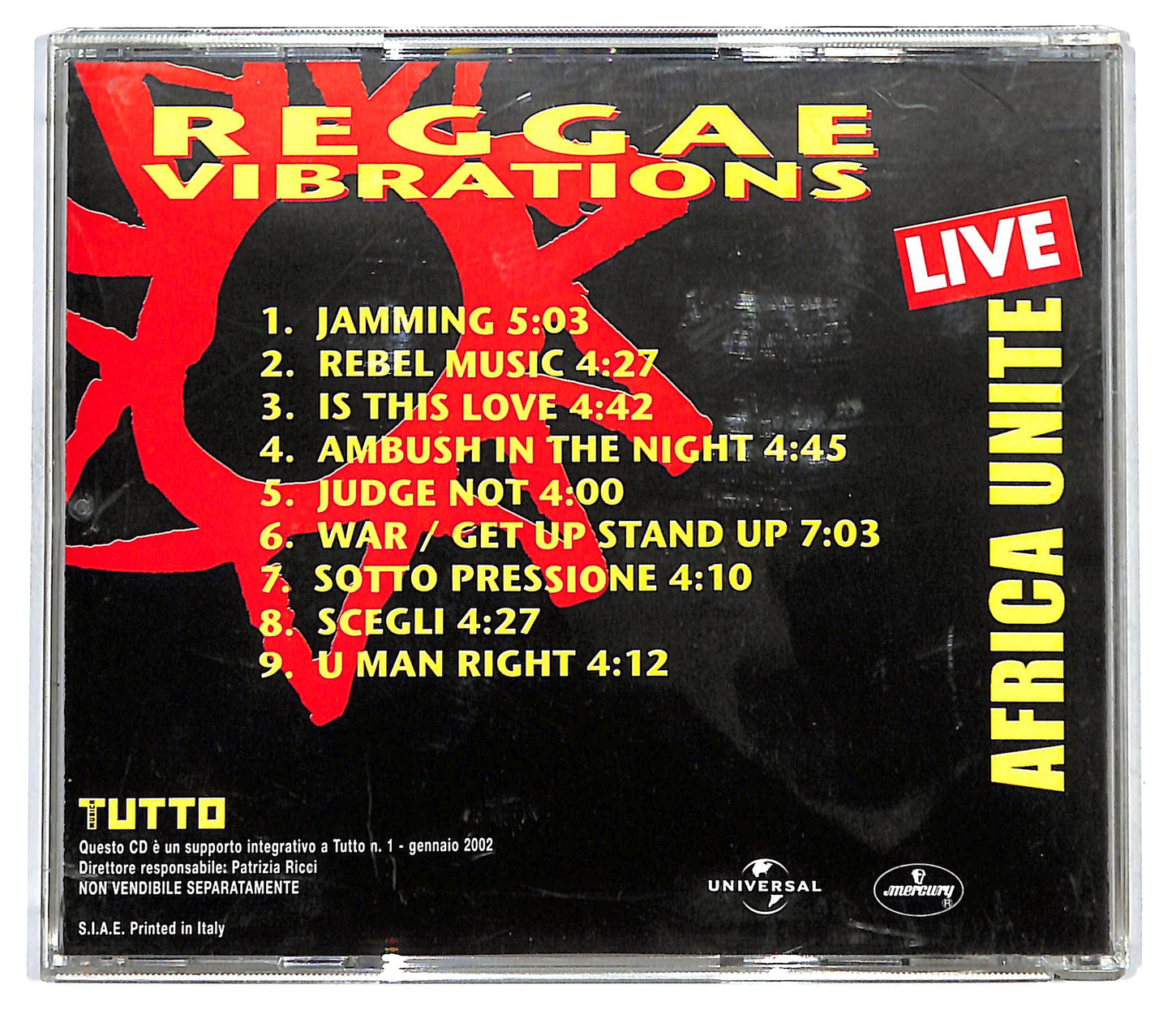 EBOND Africa Unite - Reggae Vibrations Live CD CD121057
