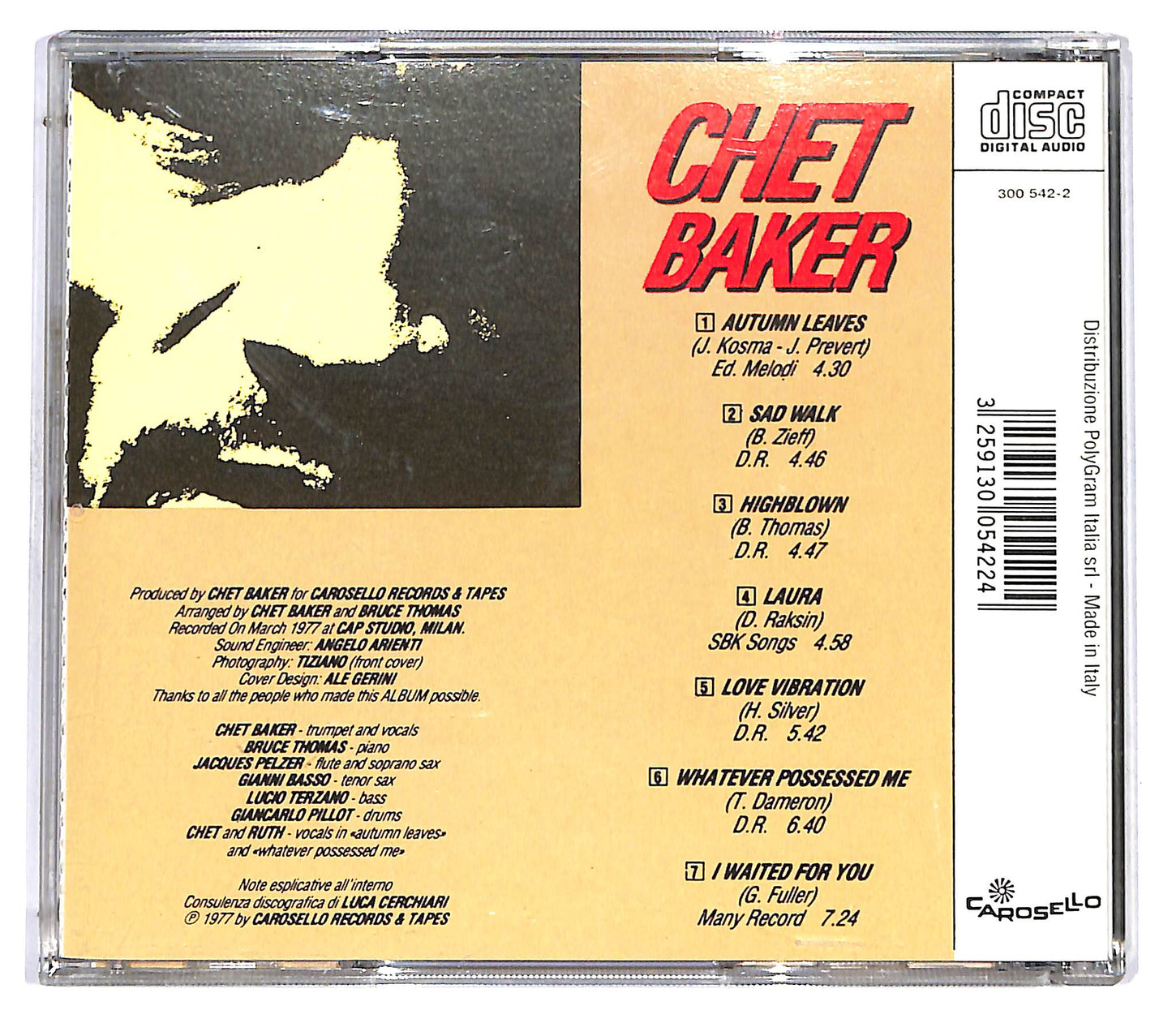 EBOND Chet Baker - The Incredible Chet Baker Plays And Sings CD CD121064