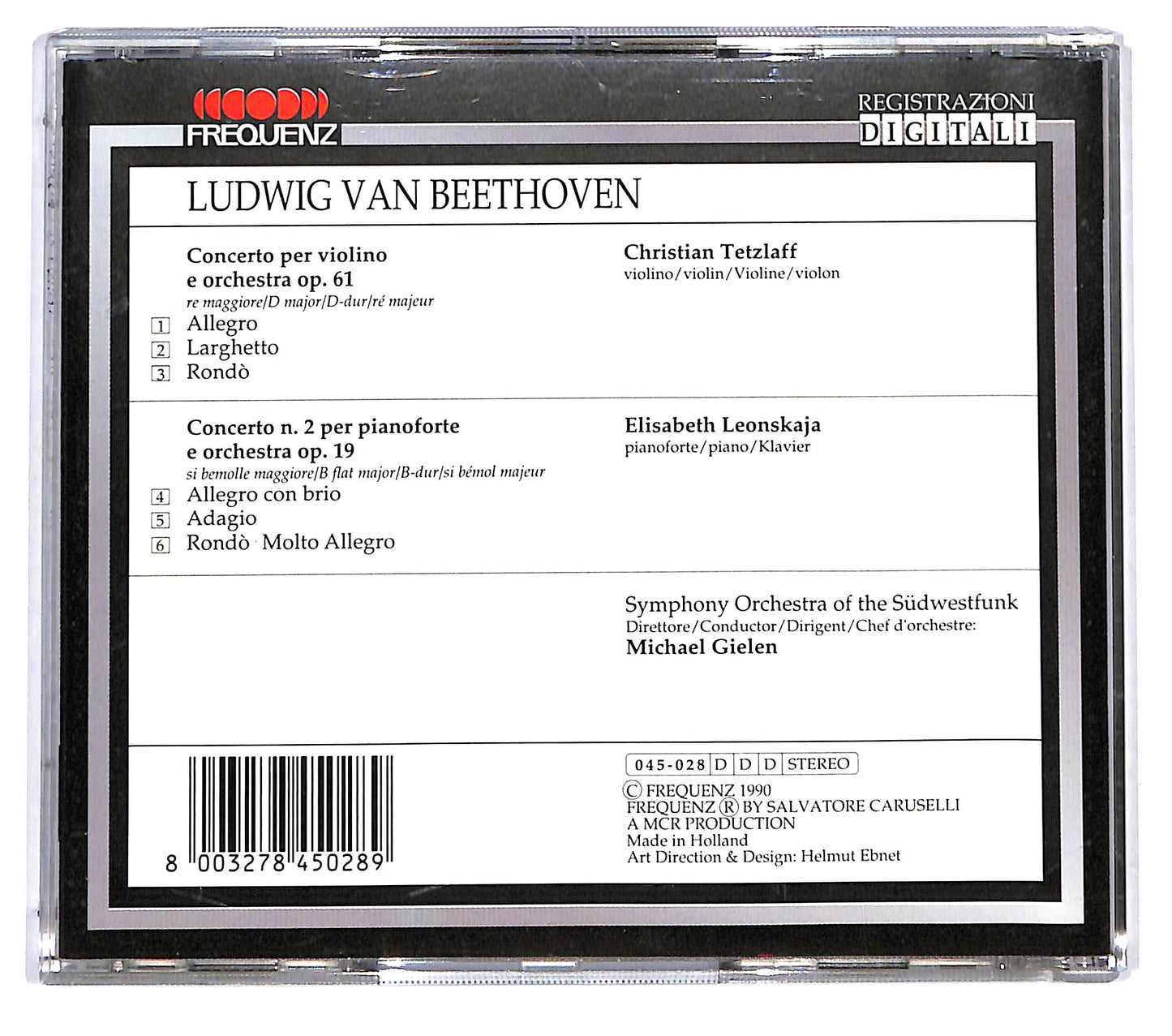EBOND Beethoven - Concerti Per Violino e Orchestra OP 61 CD CD121164