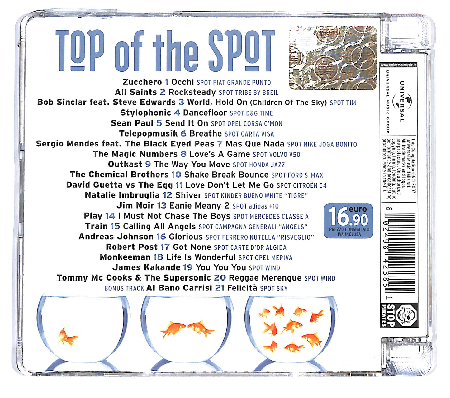 EBOND Various - Top Of The Spot 2007 SJB CD CD121214