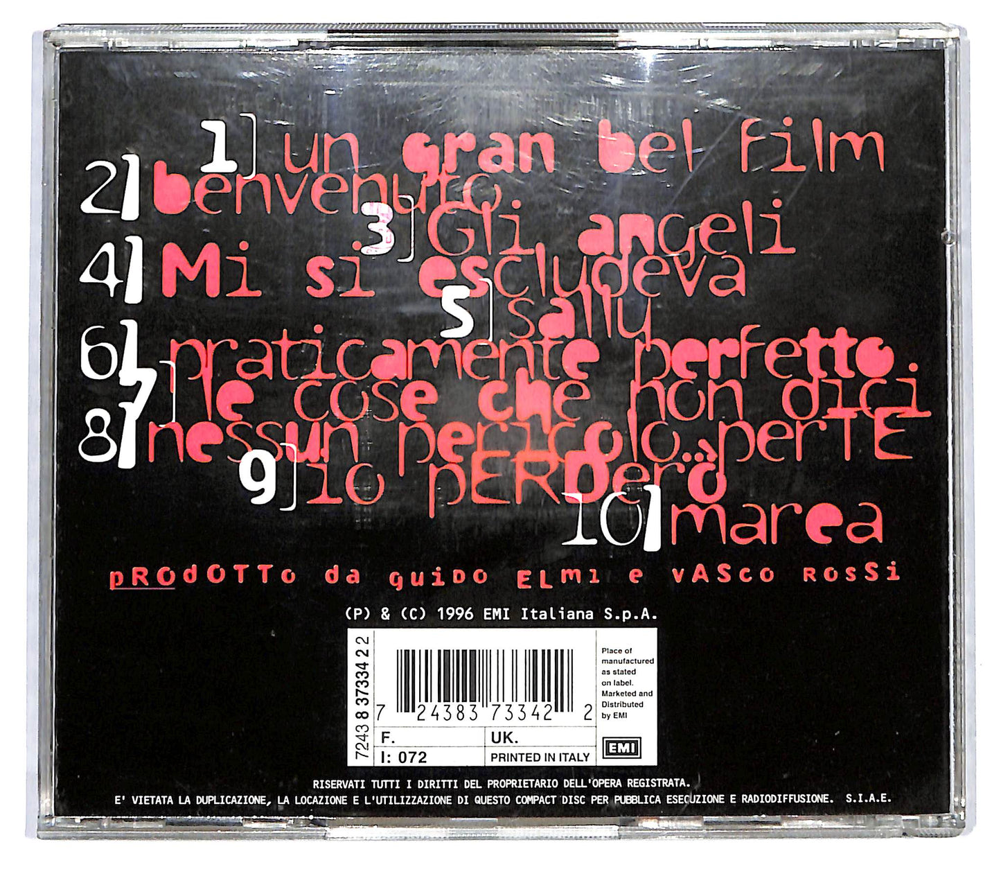 EBOND Vasco Rossi - Nessun Pericolo... Per Te CD CD121219