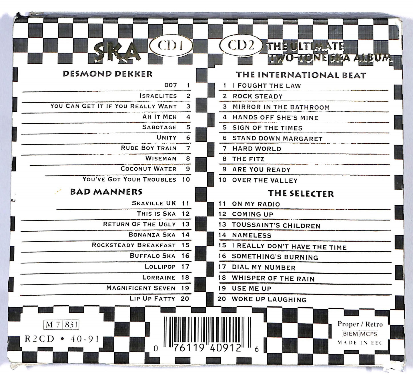 EBOND Various - From JA To UK - The History Of Ska CD CD121249