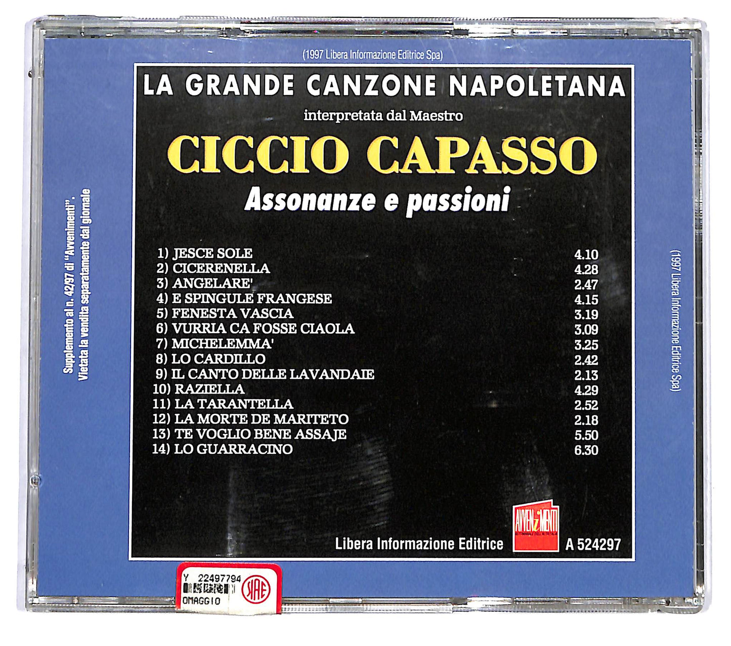 EBOND Francesco Capasso - Assonanze E Passioni CD CD121305
