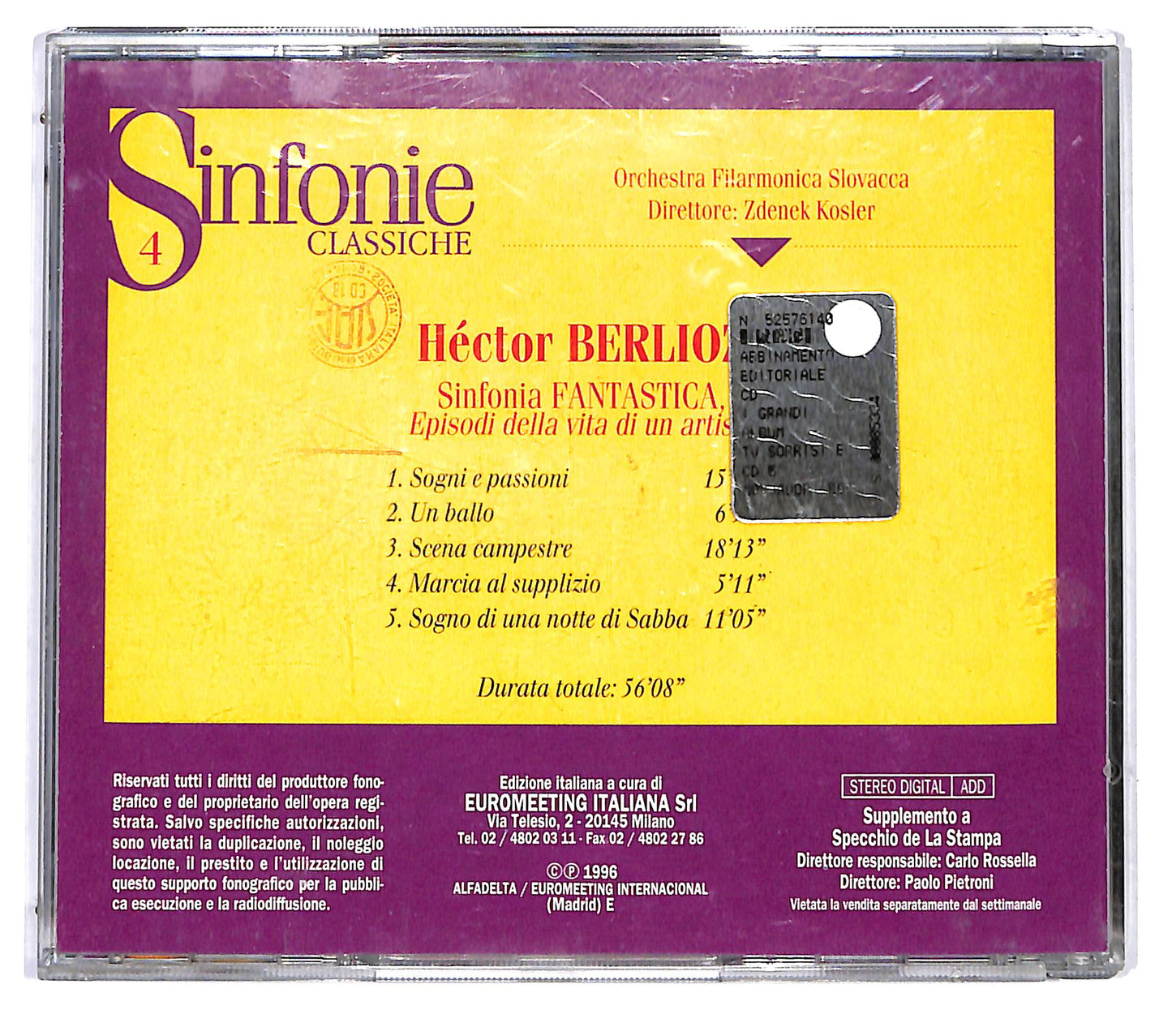 EBOND Berlioz - Sinfonia ''Fantastica'' EDITORIALE CD CD121306