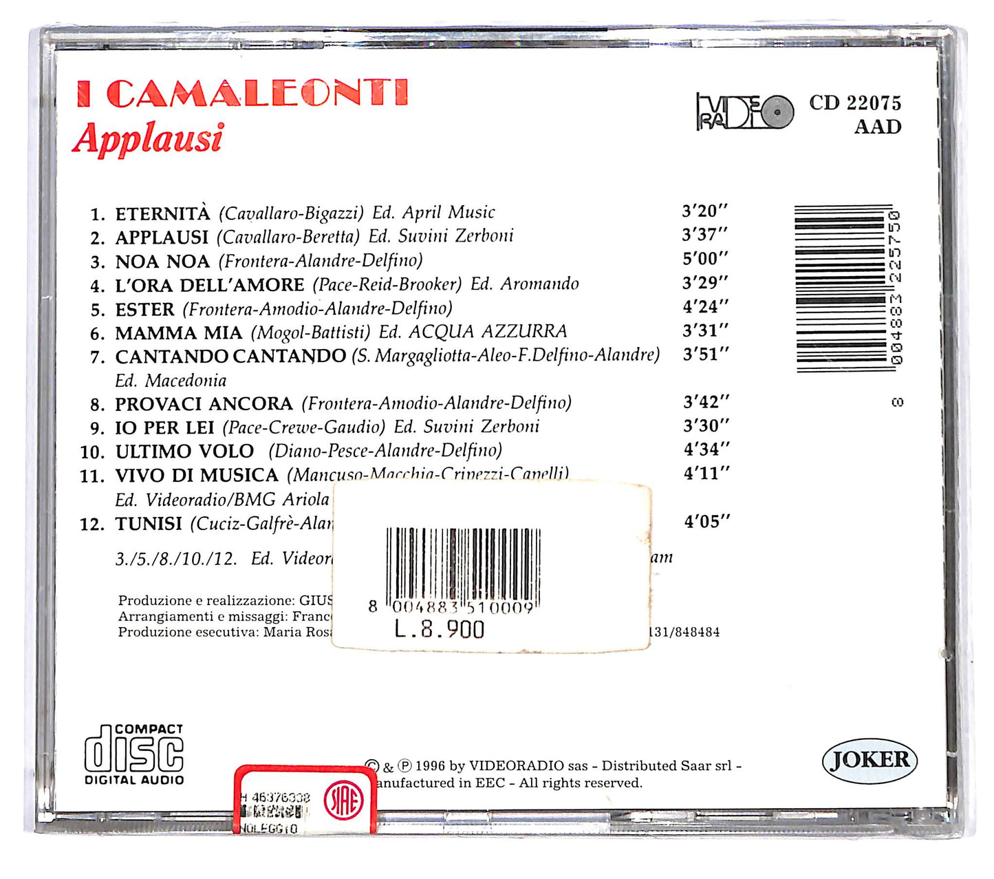 EBOND I Camaleonti - Applausi CD CD121315