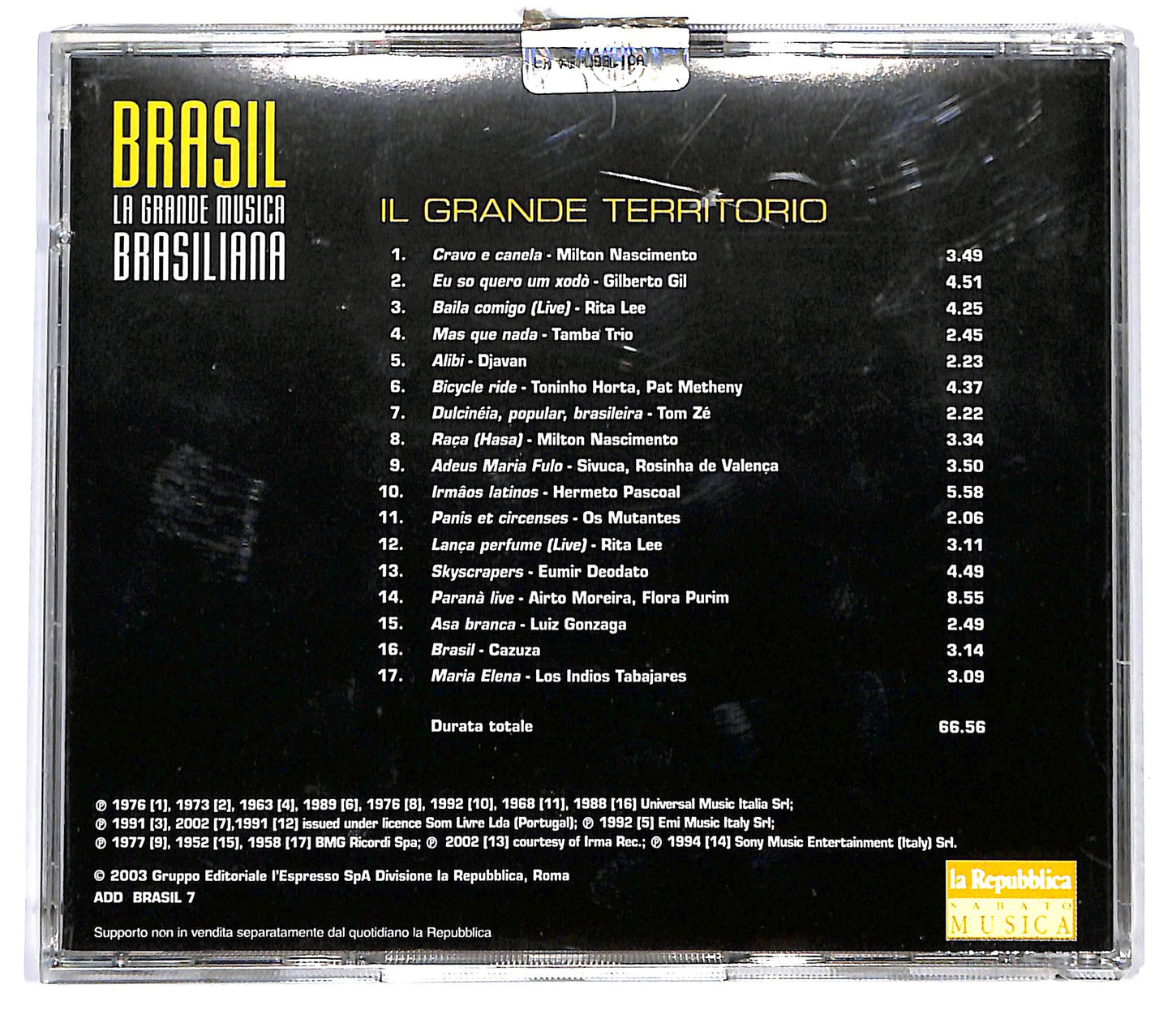 EBOND Various - Brasil - 7 Il Grande Territorio EDITORIALE CD CD121322