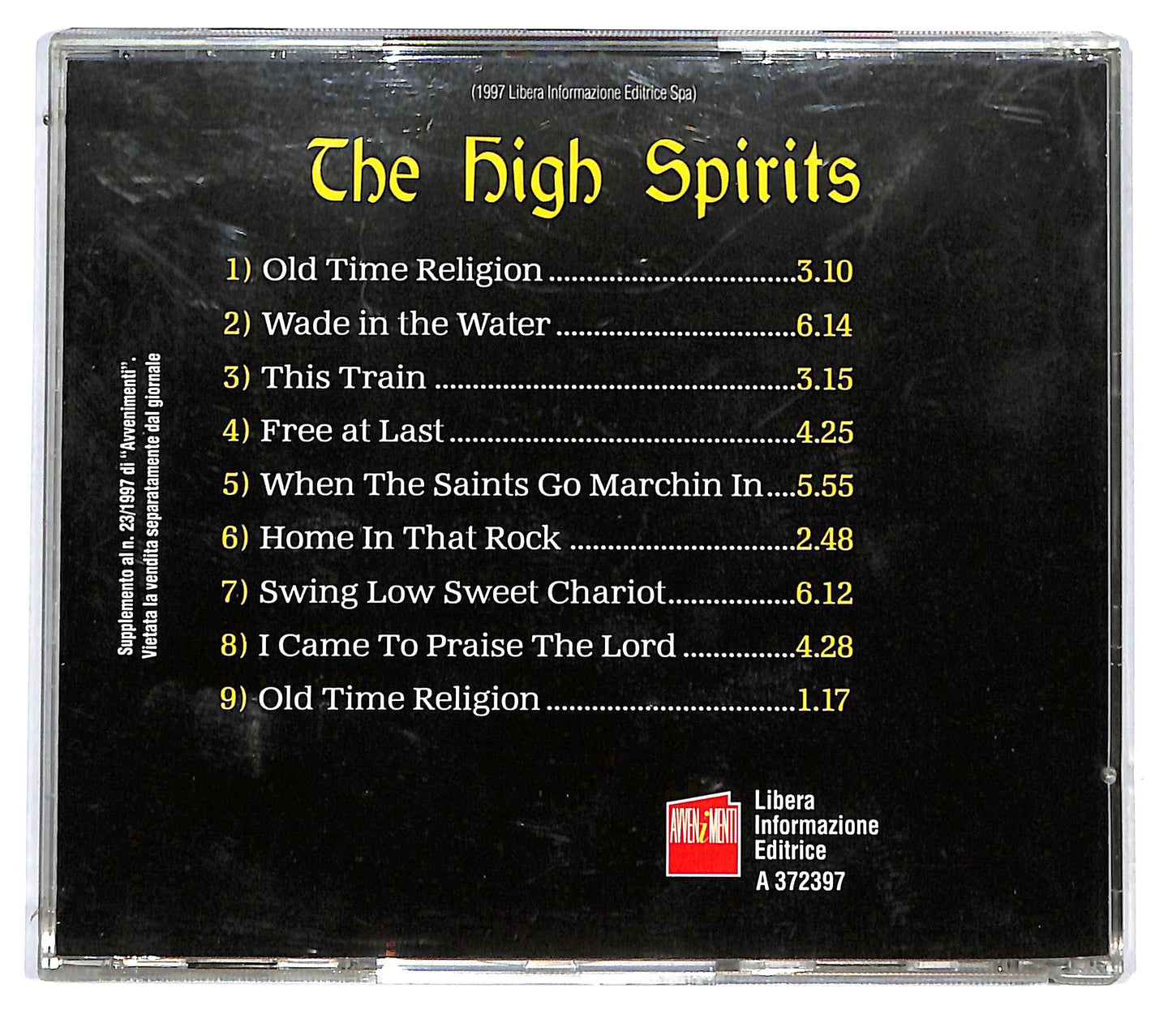 EBOND The High Spirits - Spirituals Dei Neri D'America EDITORIALE CD CD121327