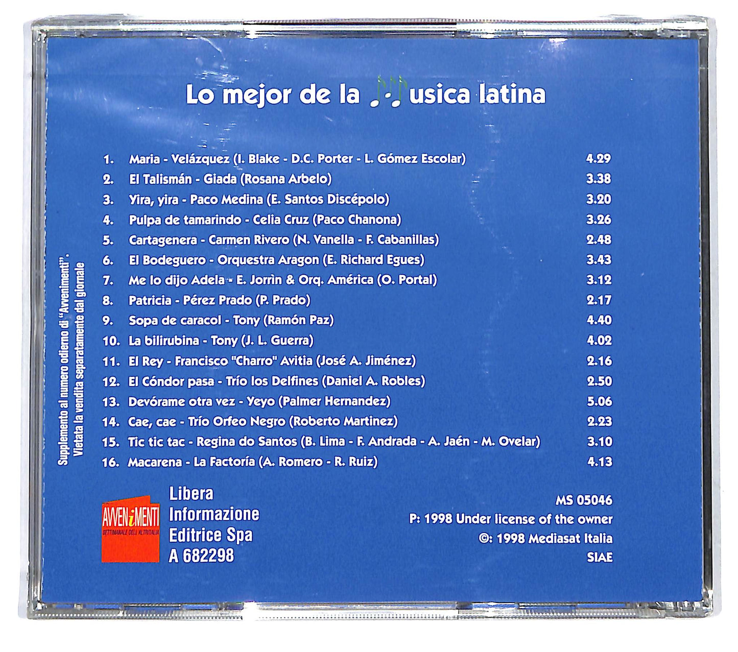 EBOND Various - Lo Mejor De La Musica Latina EDITORIALE CD CD121328