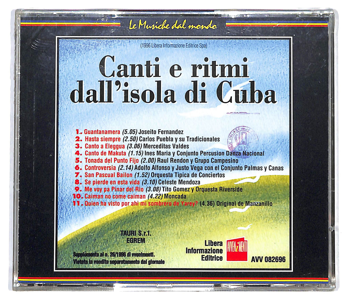 EBOND Guantanamera Canti E Ritmi Dall'Isola Di Cuba EDITORIALE CD CD121333