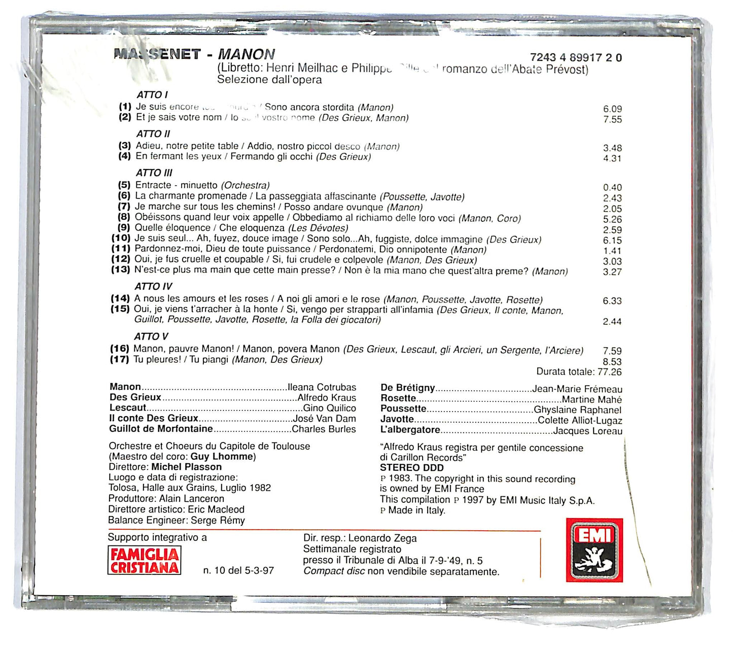 EBOND Jules Massenet - Manon (Le Pagine Piu Belle) EDITORIALE CD CD121345