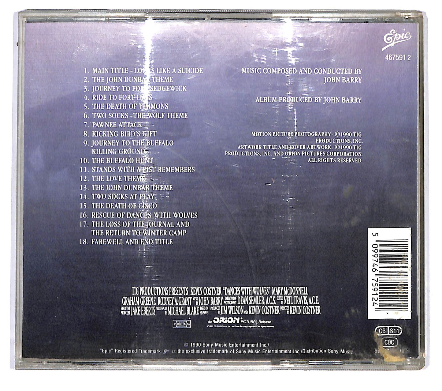 EBOND John Barry - Dances With Wolves (Original Motion Picture Soundtrack) CD CD121412