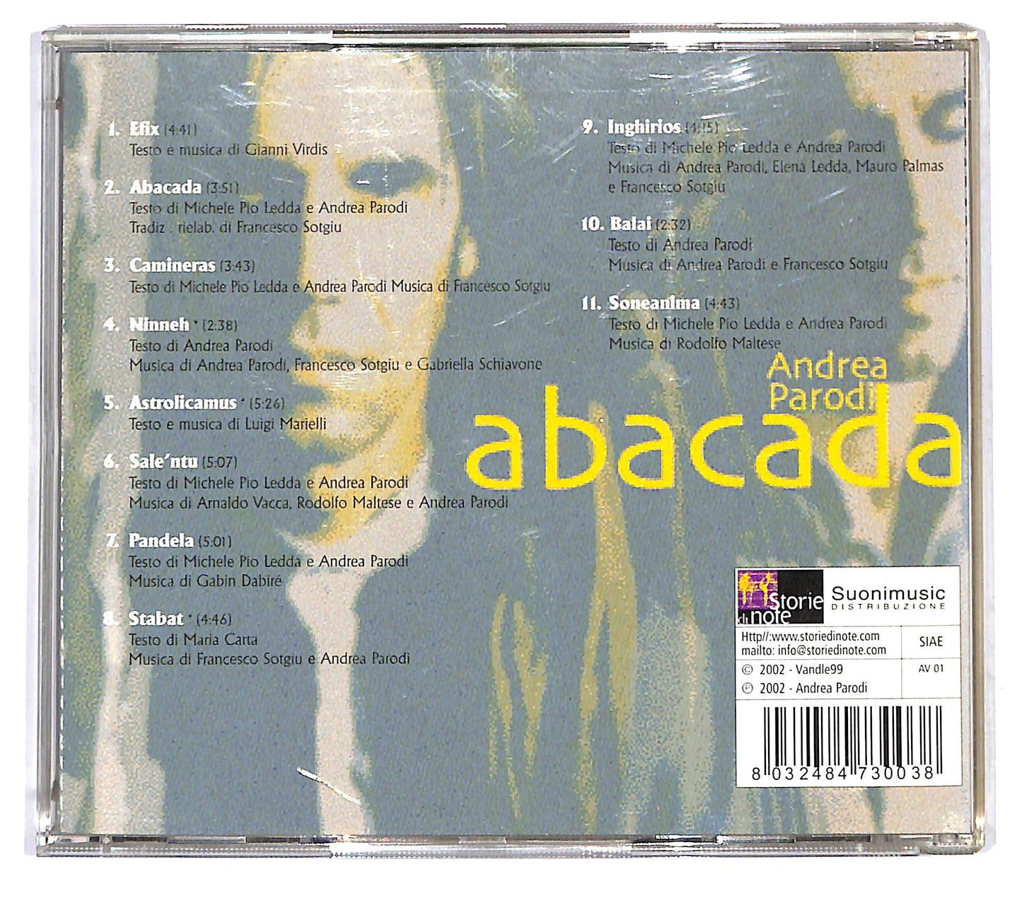 EBOND Andrea Parodi - Abacada CD CD121442
