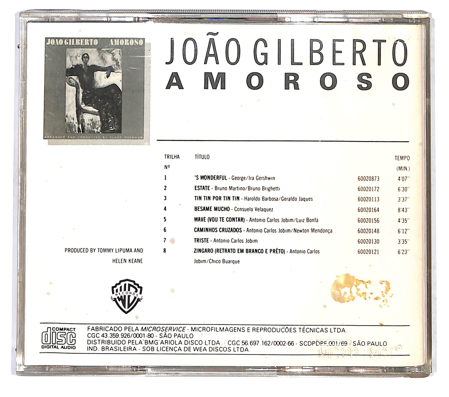 EBOND Joao Gilberto - Amoroso CD CD121443