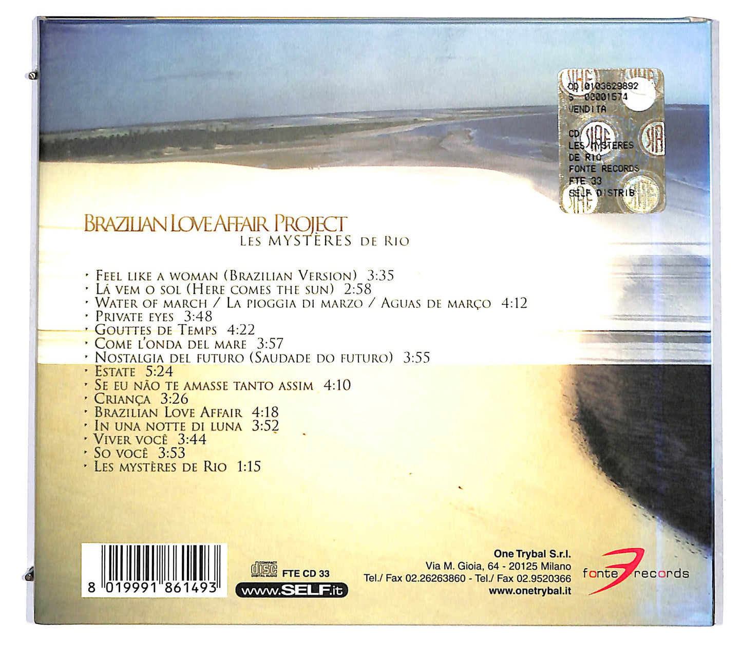 EBOND Brazilian Love Affair Project - Les Mysteres De Rio DIGIPACK CD CD121501