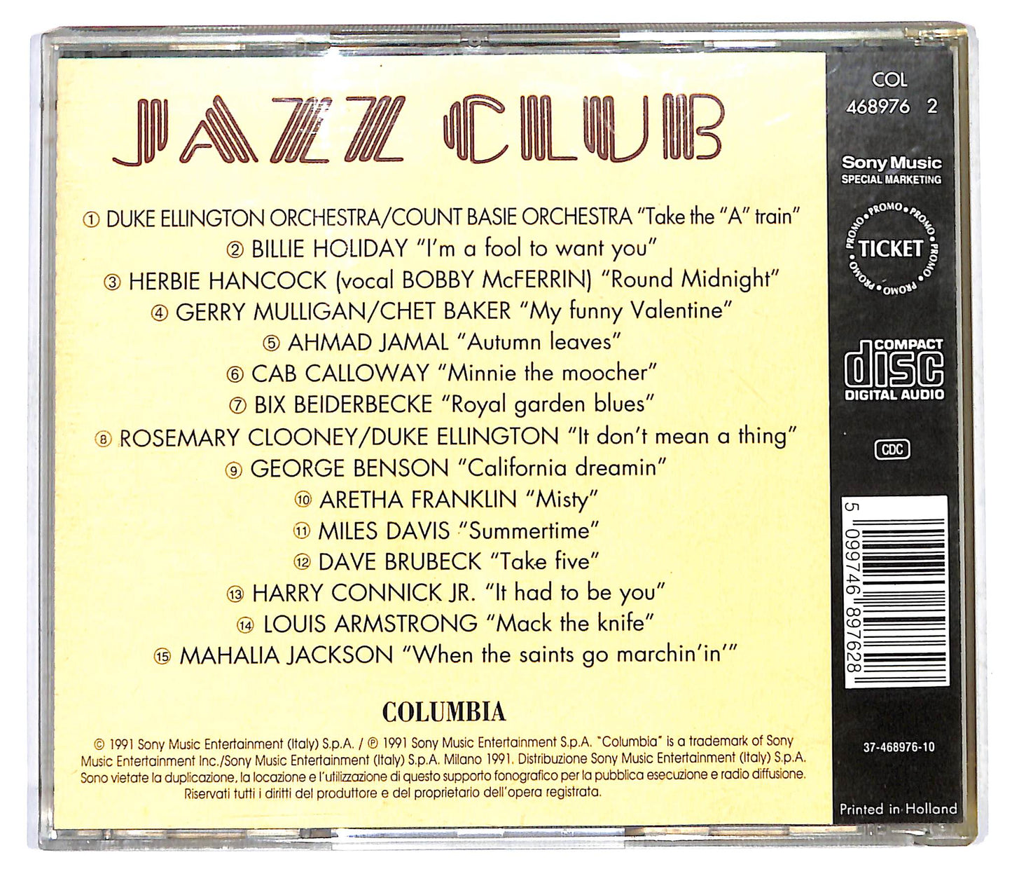 EBOND Various - Jazz Club CD CD121553