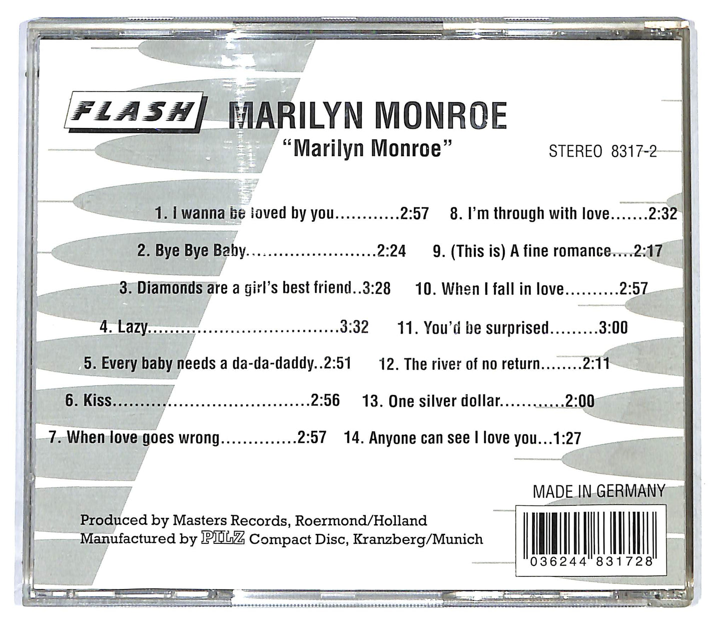 EBOND Marilyn Monroe - Marilyn Monroe CD CD121648