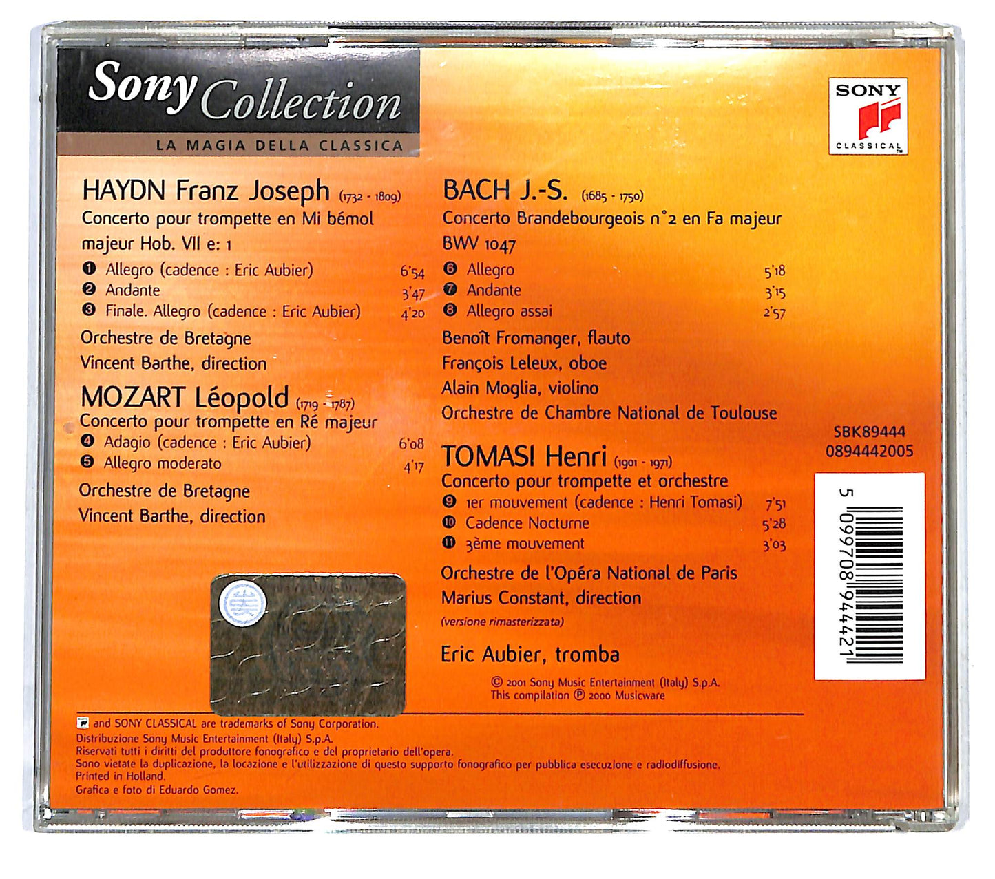 EBOND Aubier - Concerti Per Tromba - Bach, Mozart, Haydn, Tomasi CD CD121662