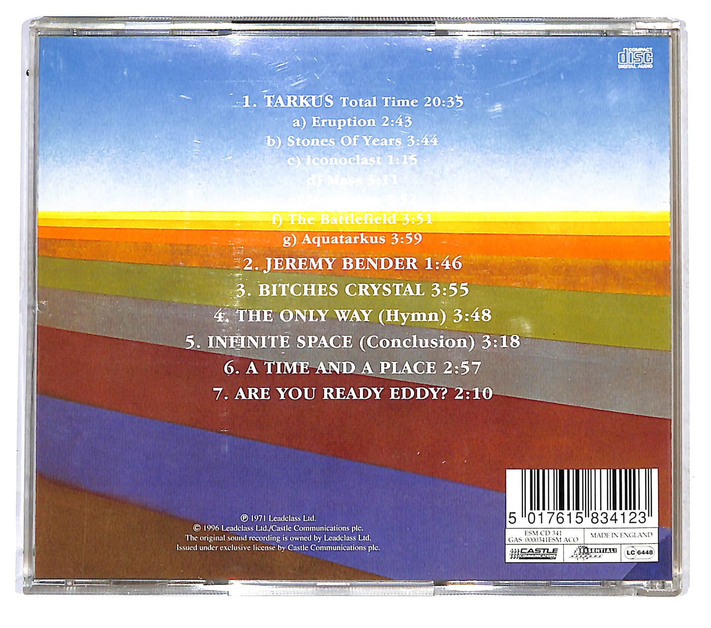 EBOND Emerson, Lake & Palmer - Tarkus CD CD121712