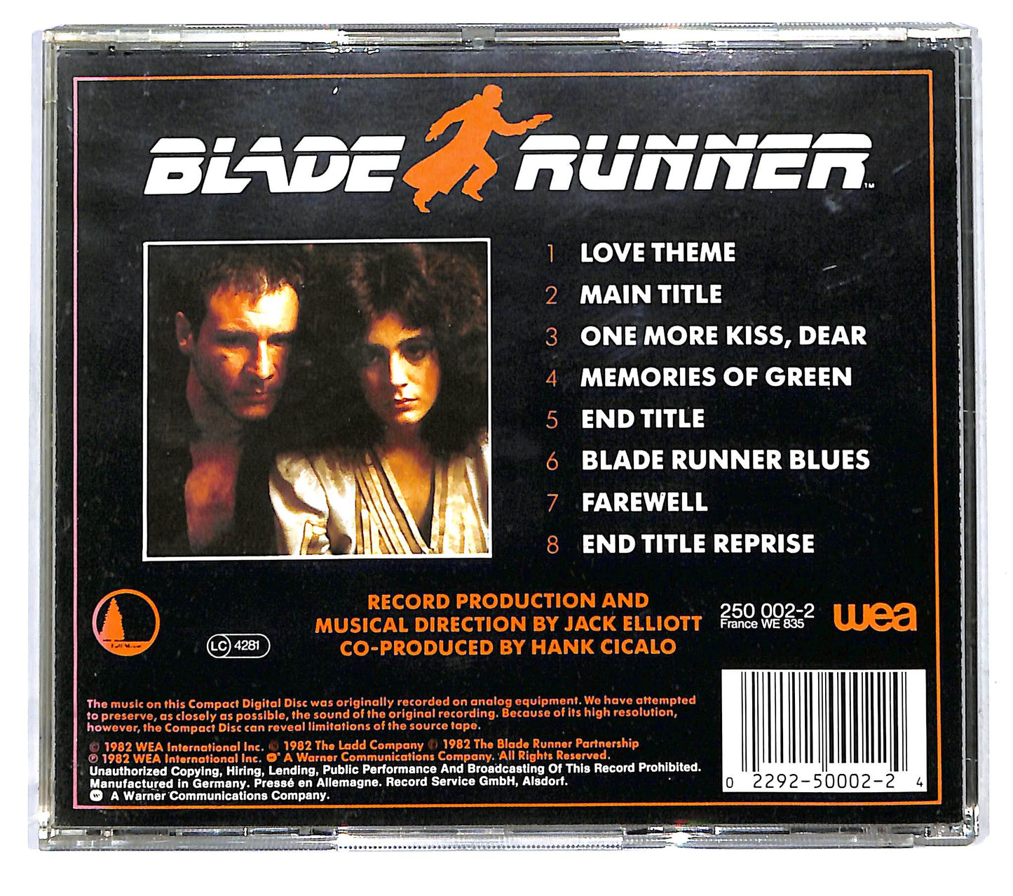 EBOND The New American Orchestra - Blade Runner (Orchestral Adaptation Of Music Composed For The Motion Picture By Vangelis) CD CD121738