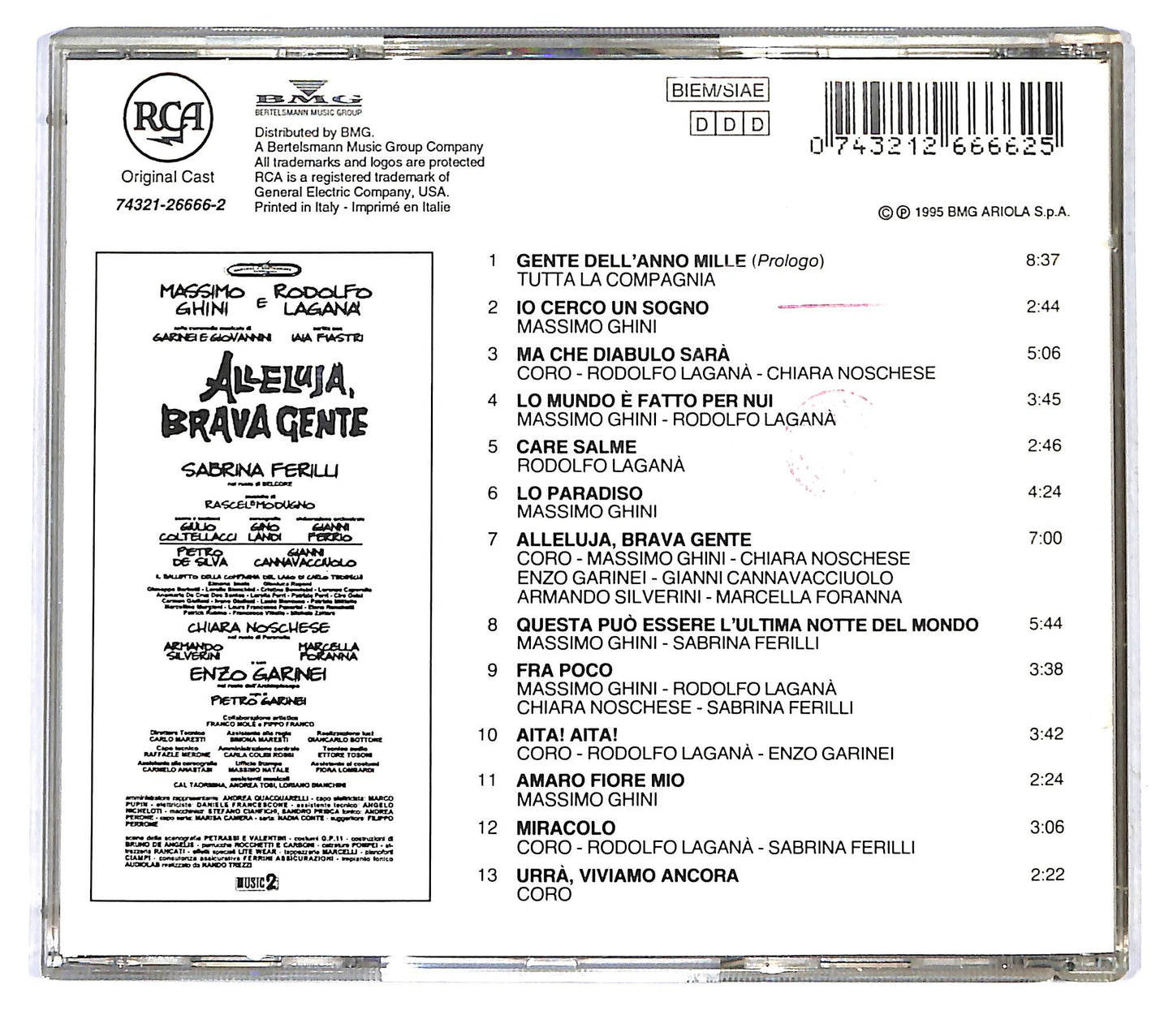 EBOND Various - Colonna Sonora - Alleluja Brava Gente CD CD121750