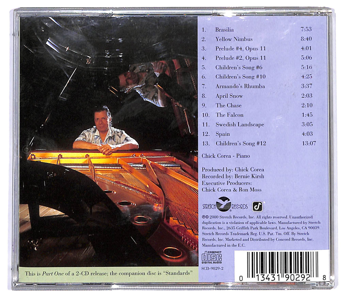 EBOND Chick Corea - Solo Piano: Originals (Part One) CD CD121835