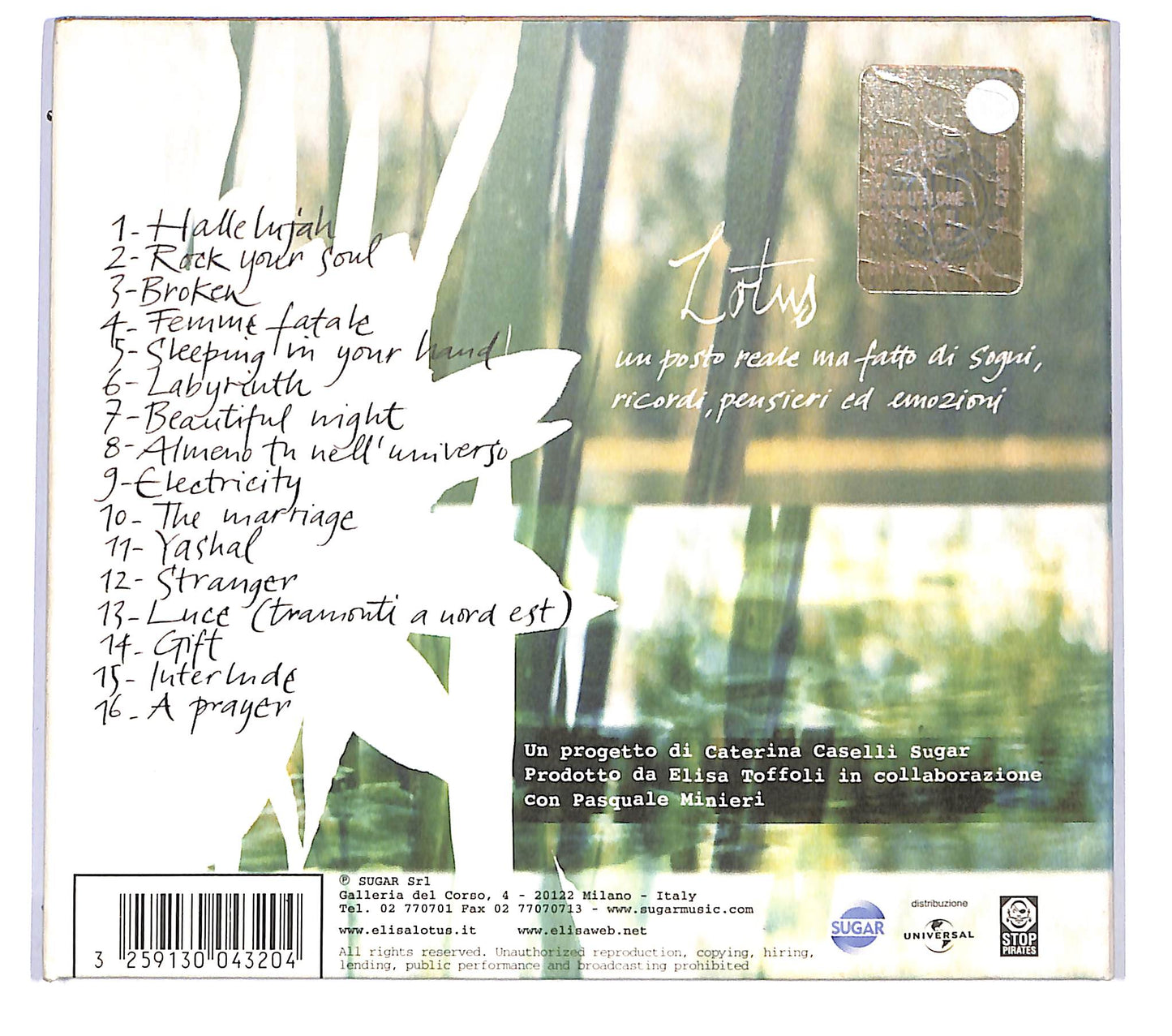 EBOND Elisa - Lotus DIGIPACK CD CD121843