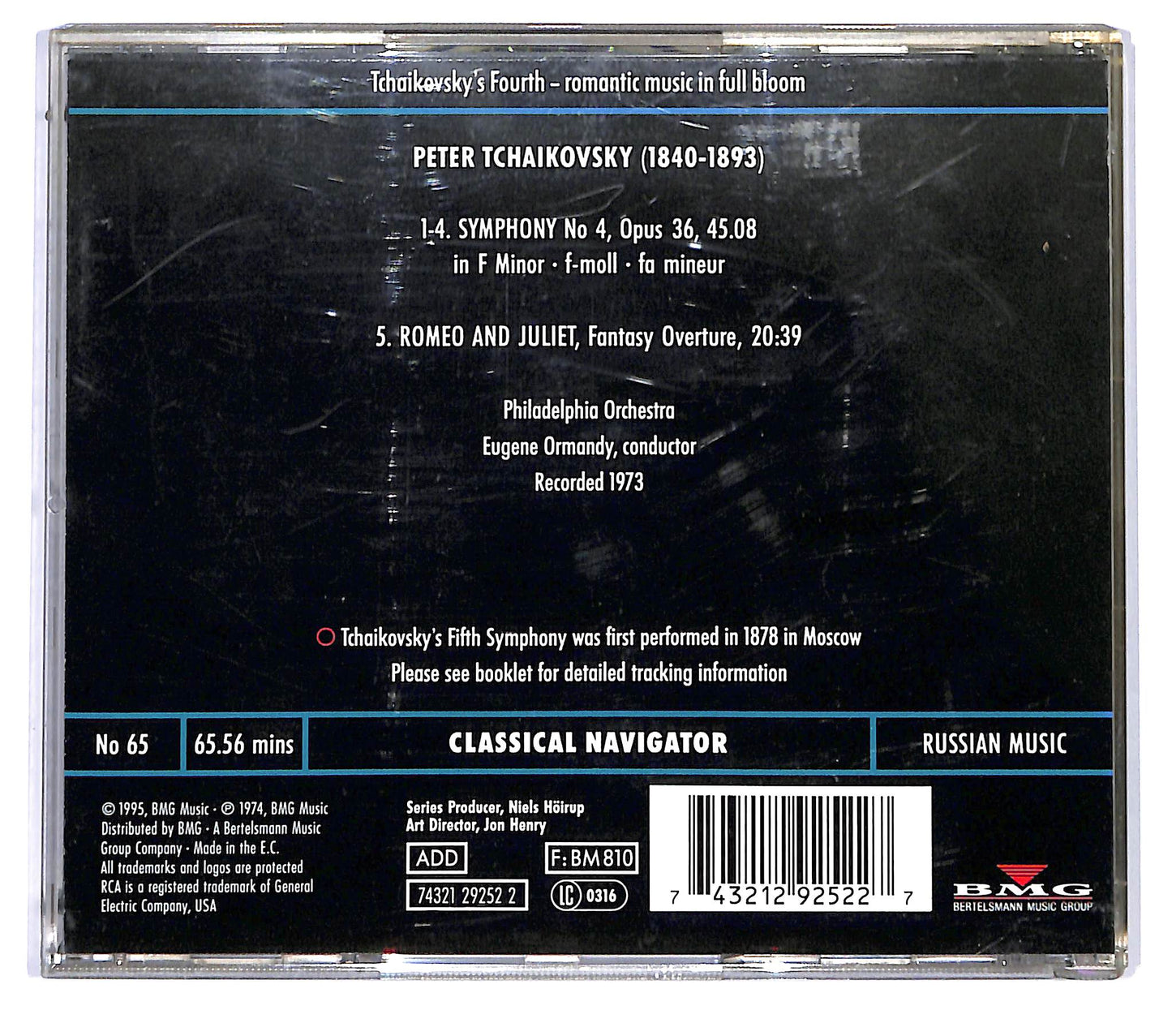 EBOND Tchaikovsky - Eugene Ormandy - Symphony No 4 - Rome & Juliet CD CD121861