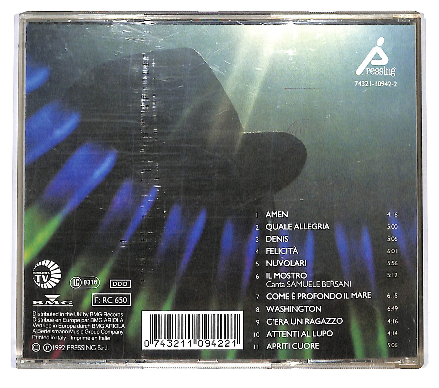 EBOND Lucio Dalla - Amen CD CD121947