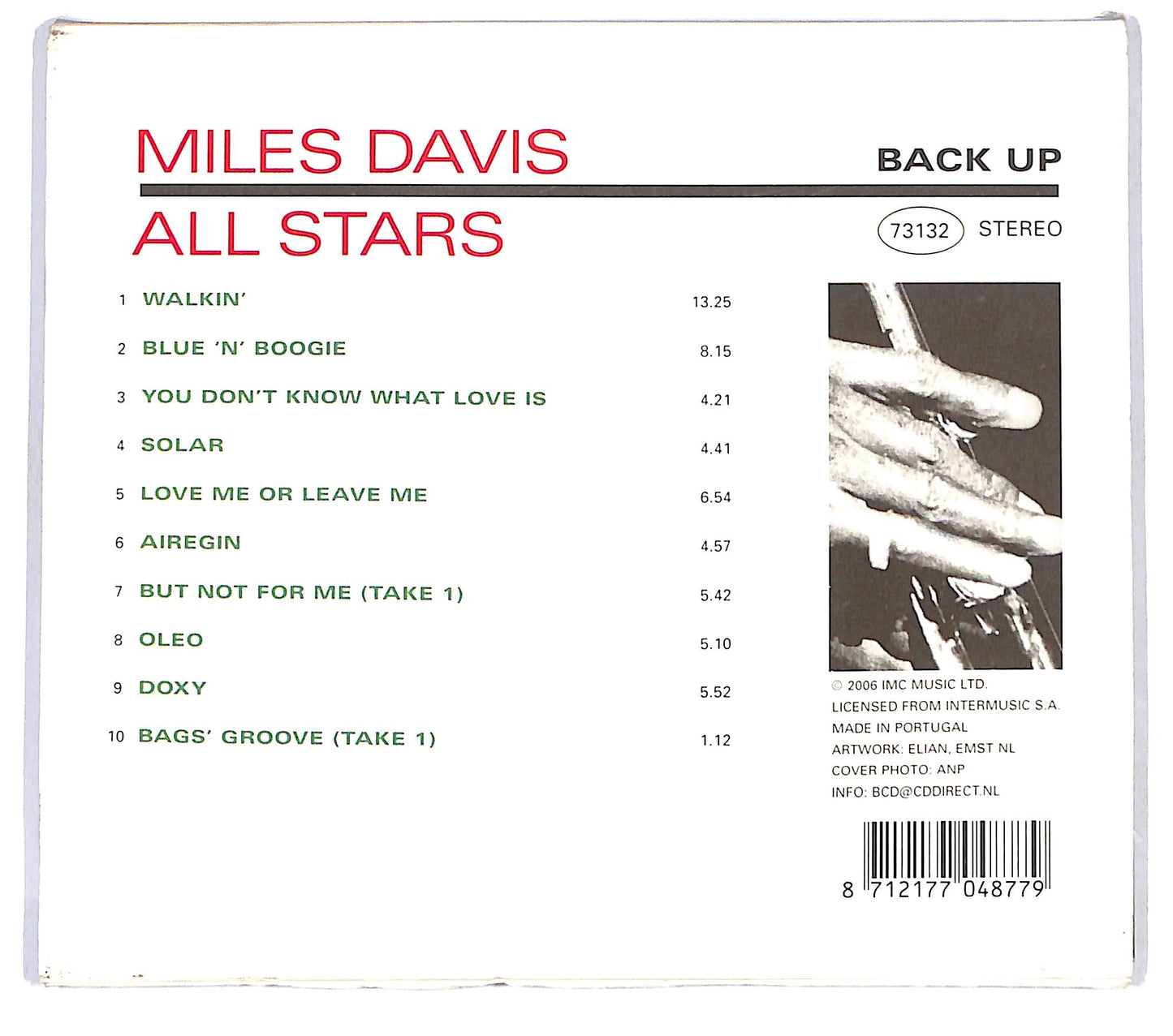 EBOND Miles Davis All Stars - Solar CD CD122106