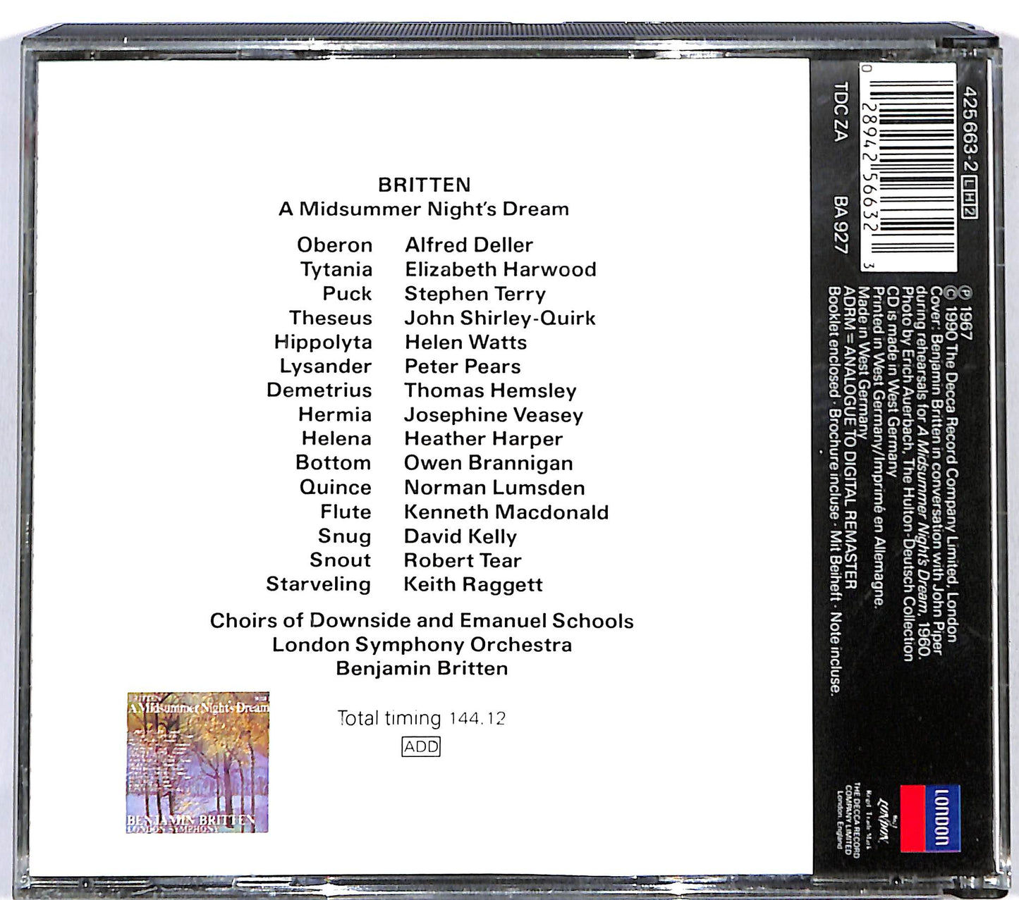 EBOND Britten - A Midsummer Night's Dream CD CD122122