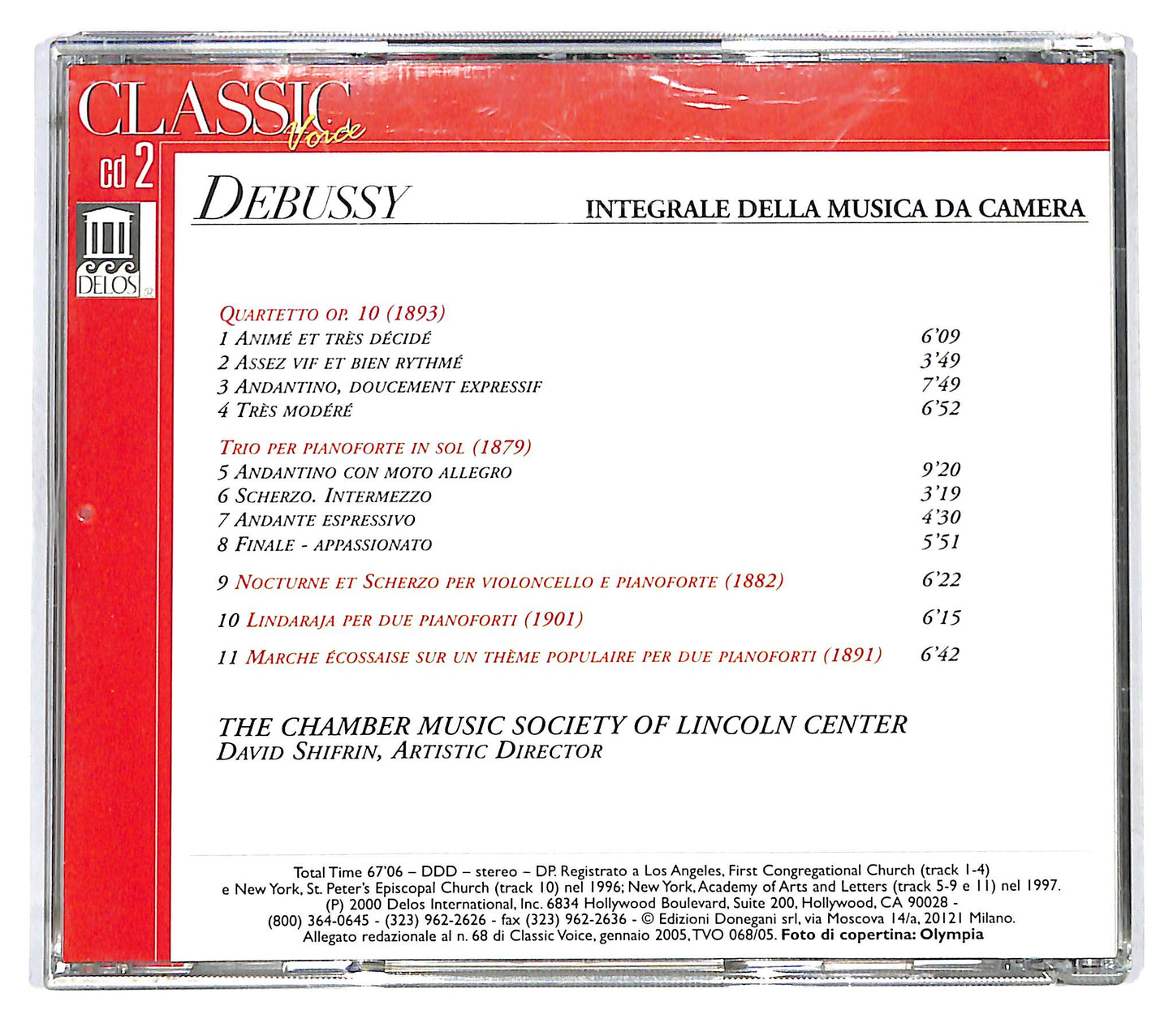 EBOND Debussy - Integrale della Musica da Camera vol 2 CD CD122140