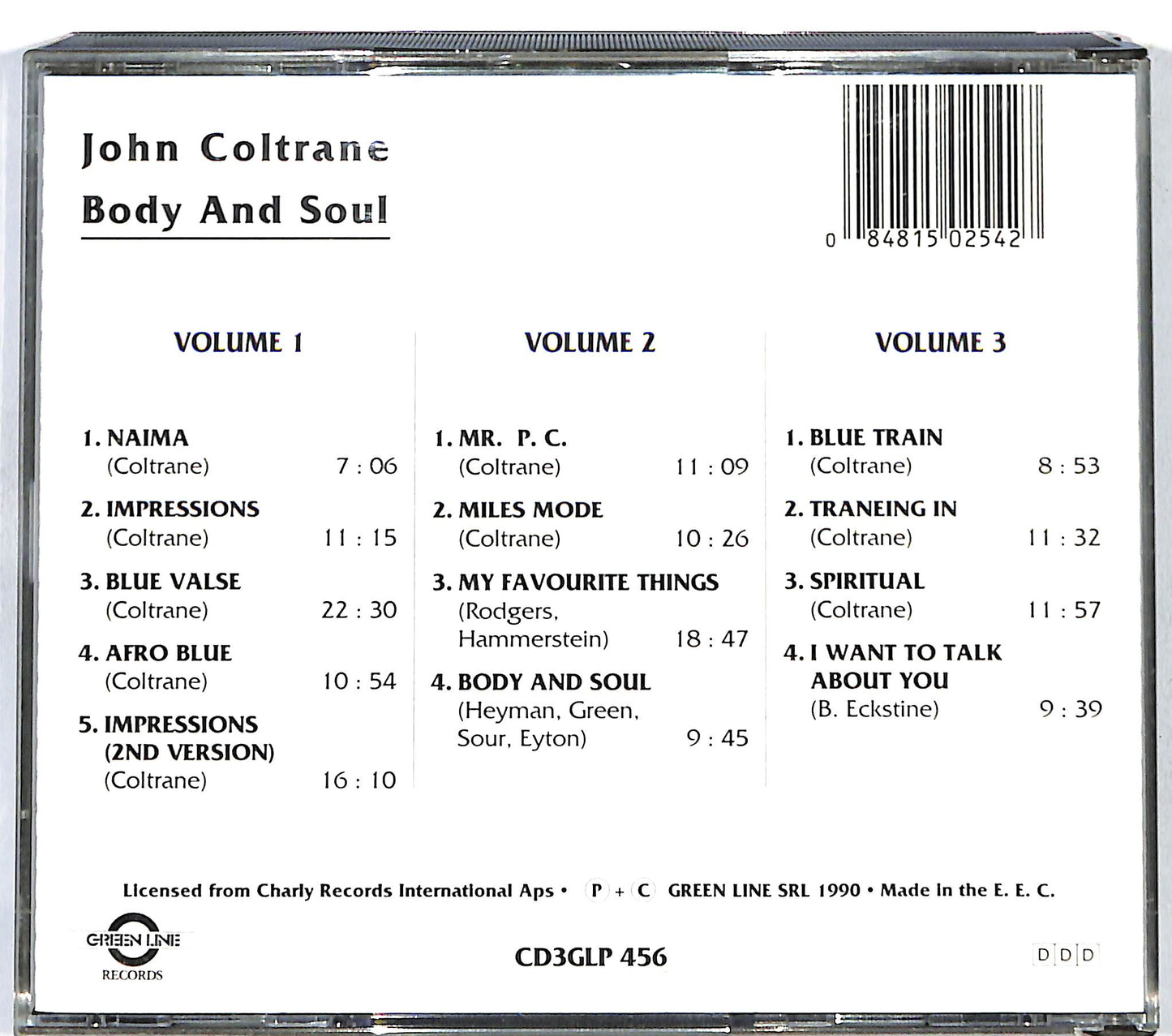 EBOND John Coltrane - Body And Soul CD CD122147
