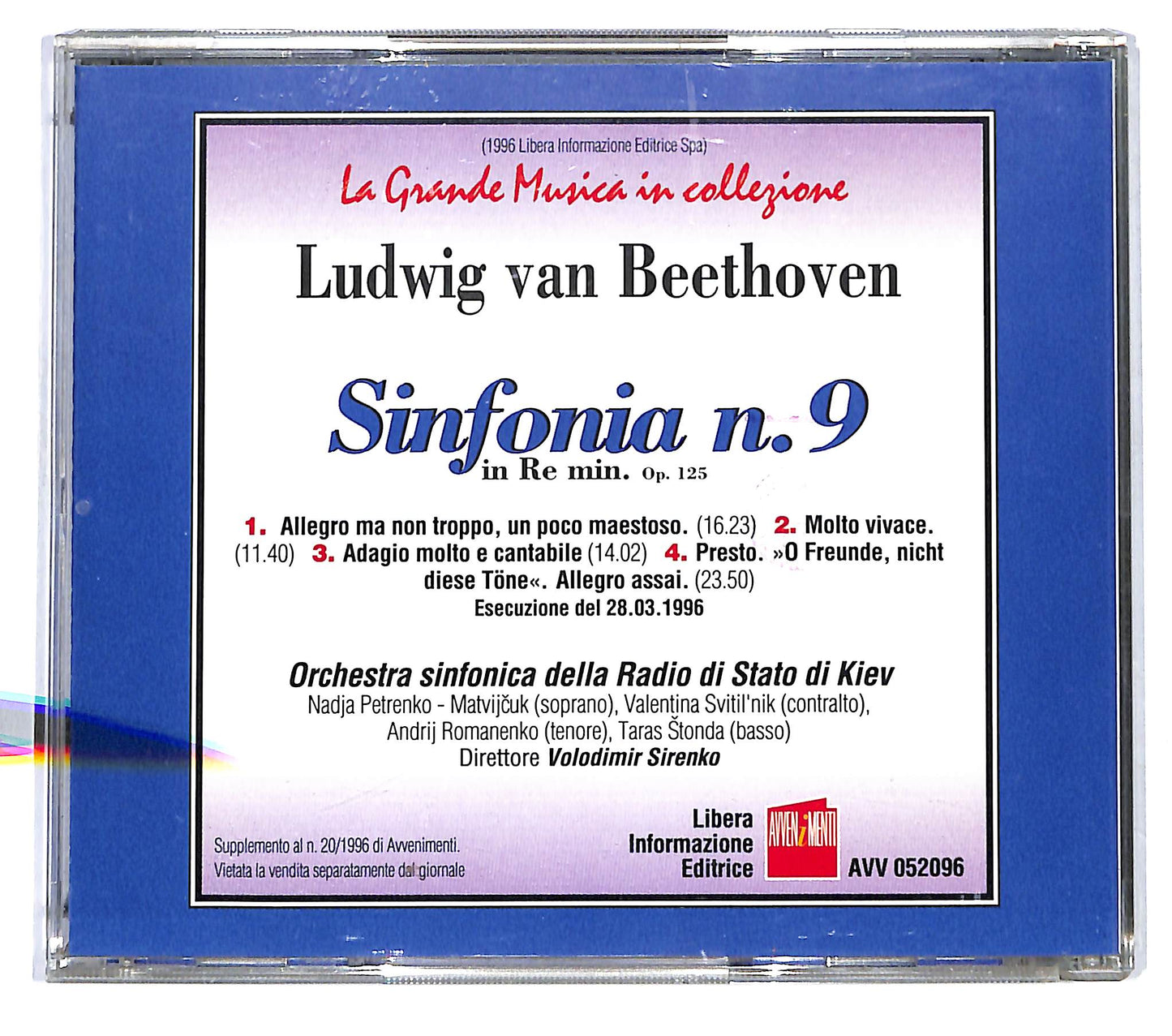EBOND Ludwig van Beethoven - Sinfonia N.9 In Re Min. Op.125 CD CD122223