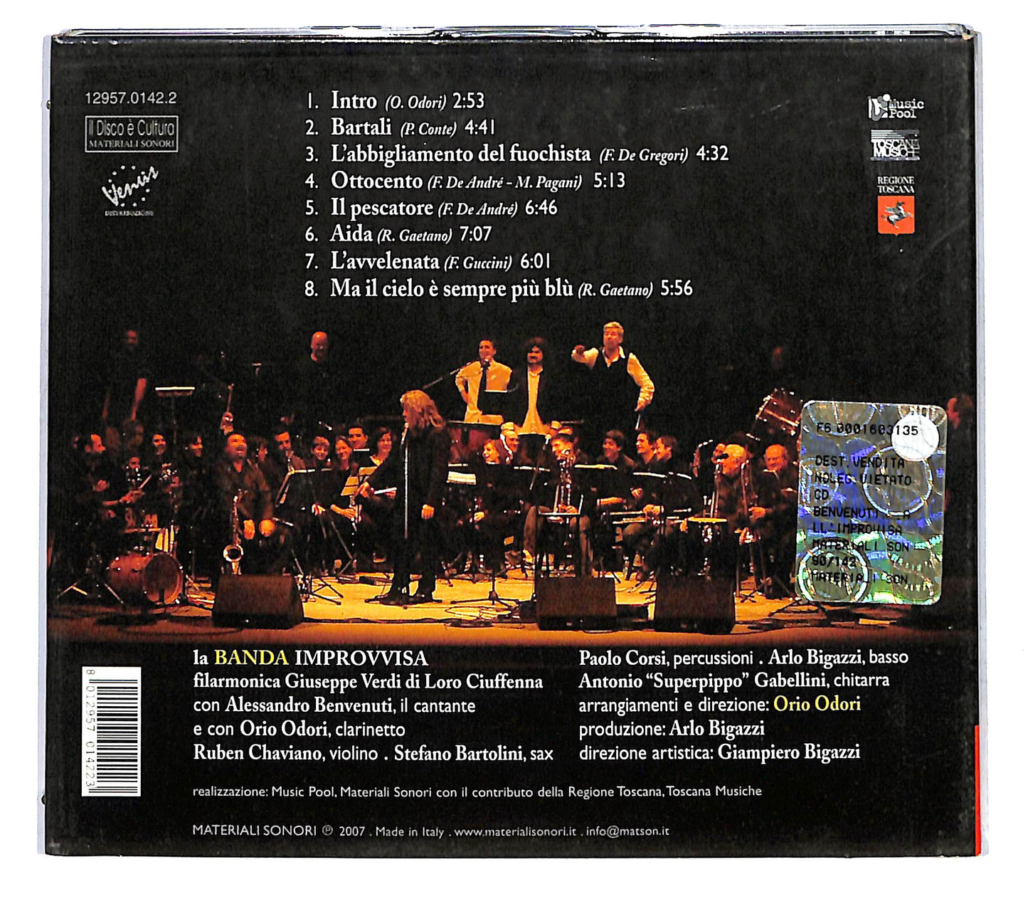 EBOND Alessandro Benvenuti & La Banda Improvvisa - Benvenuti... All'improvvisa CD CD122235