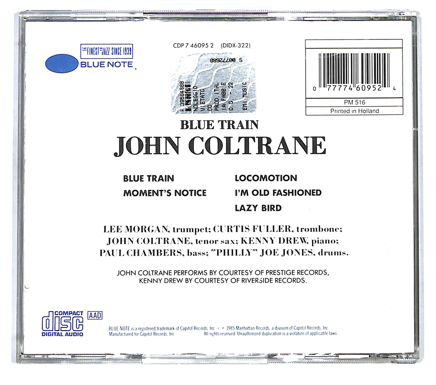 EBOND John Coltrane - Blue Train CD CD122241