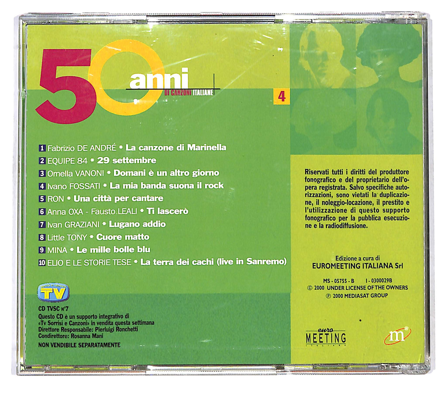 EBOND Various - 50 Anni Di Canzoni Italiane Vol 4 EDITORIALE CD CD122258