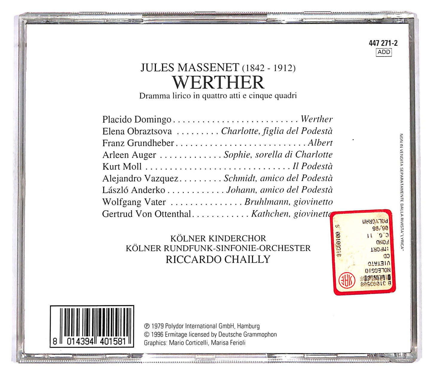 EBOND Massenet - P. Domingo - Werther - R. Chailly CD CD122260