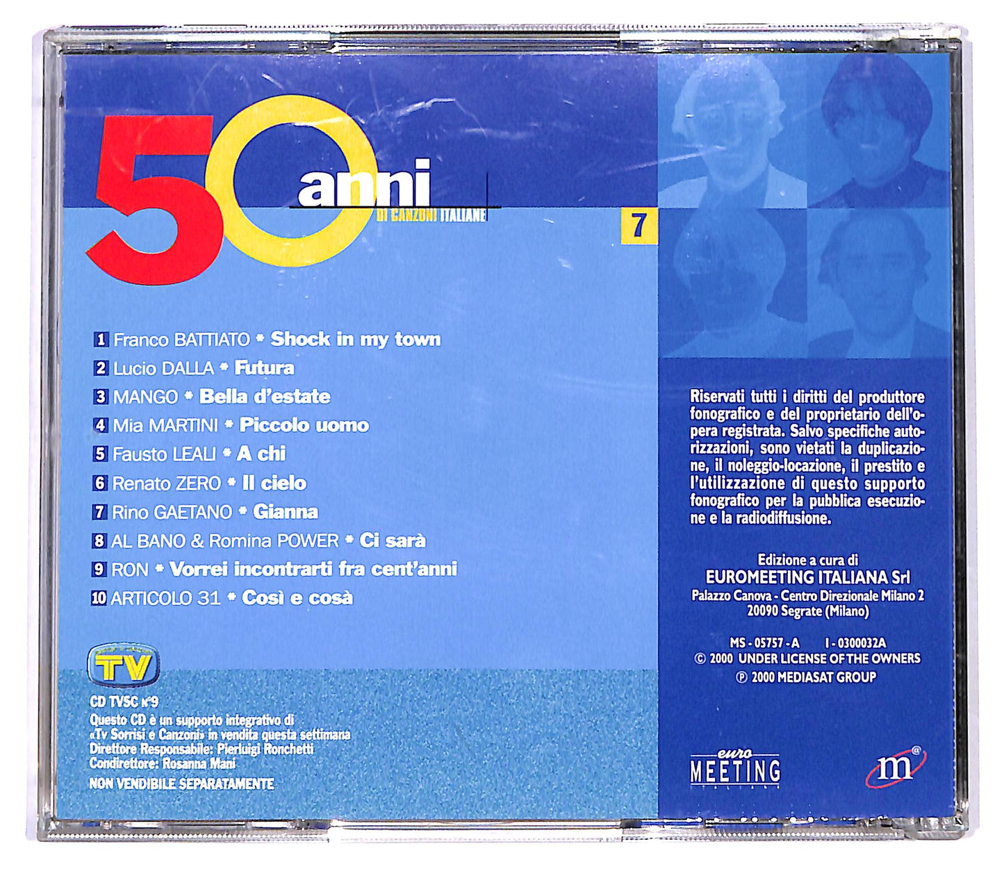 EBOND Various - 50 Anni Di Canzoni Italiane Vol 7 EDITORIALE CD CD122316