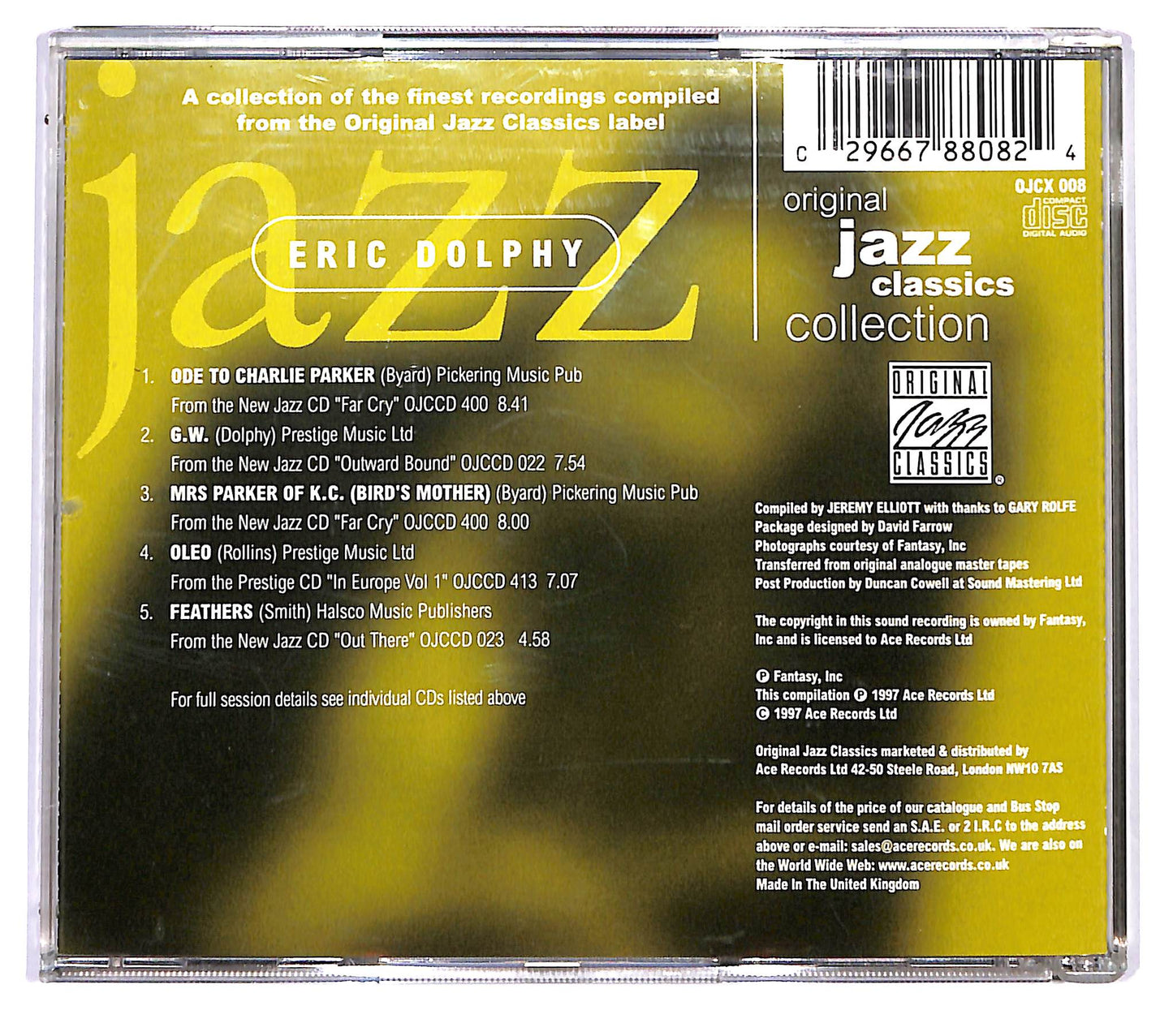EBOND Eric Dolphy - Eric Dolphy CD CD122318