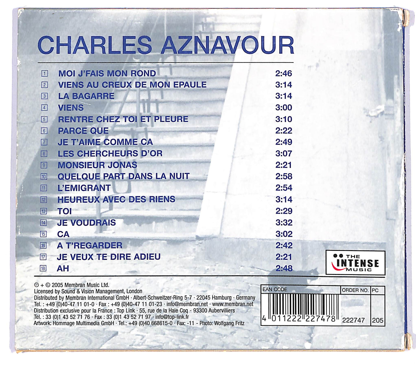EBOND Charles Aznavour - Moi J'fais Mon Rond CD CD122329