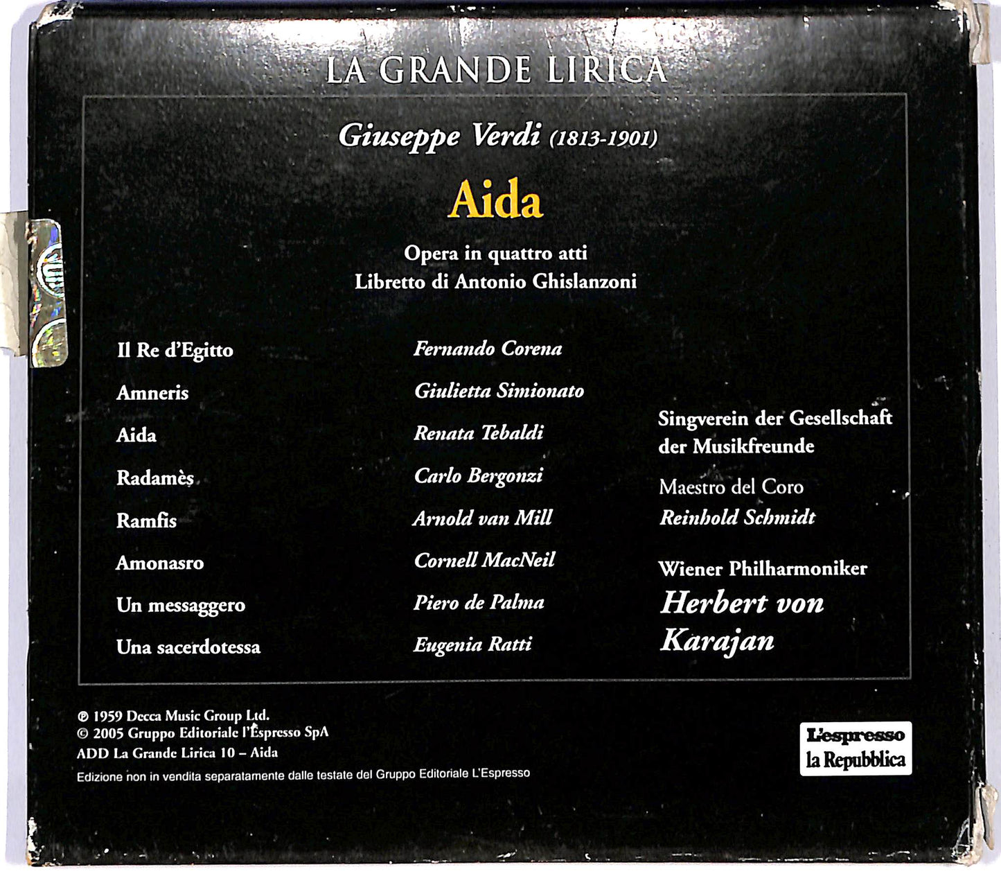 EBOND Herbert von Karajan - Giuseppe Verdi Aida CD CD122330