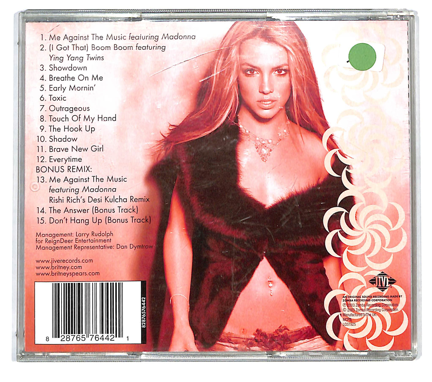 EBOND Britney Spears - In The Zone CD CD122404