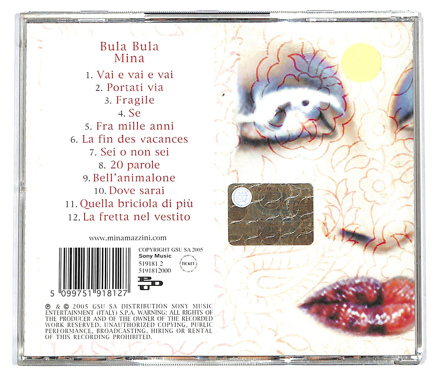 EBOND Mina - Bula Bula CD CD122433