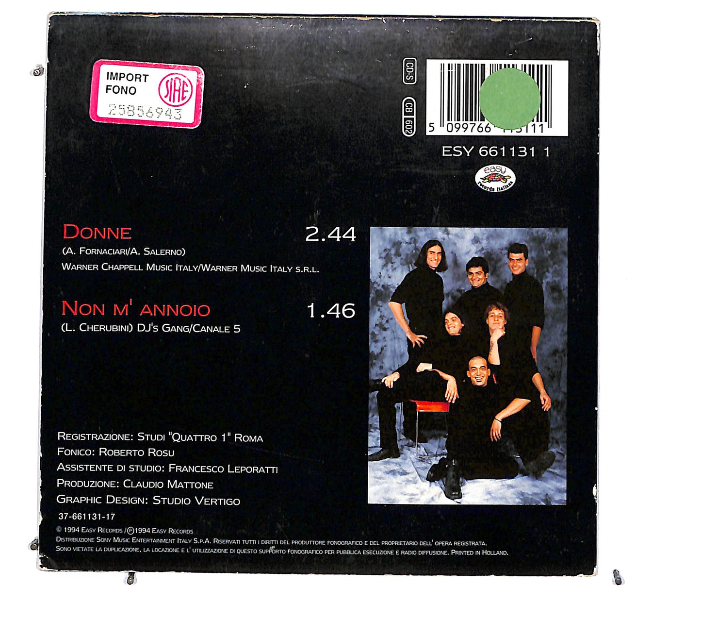 EBOND Neri Per Caso - Donne Cardboard Sleeve CD CD122518