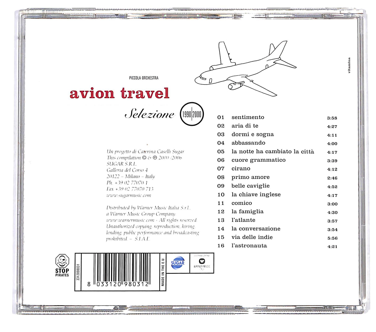 EBOND Piccola Orchestra Avion Travel - Selezione 1990/2000 CD CD122555