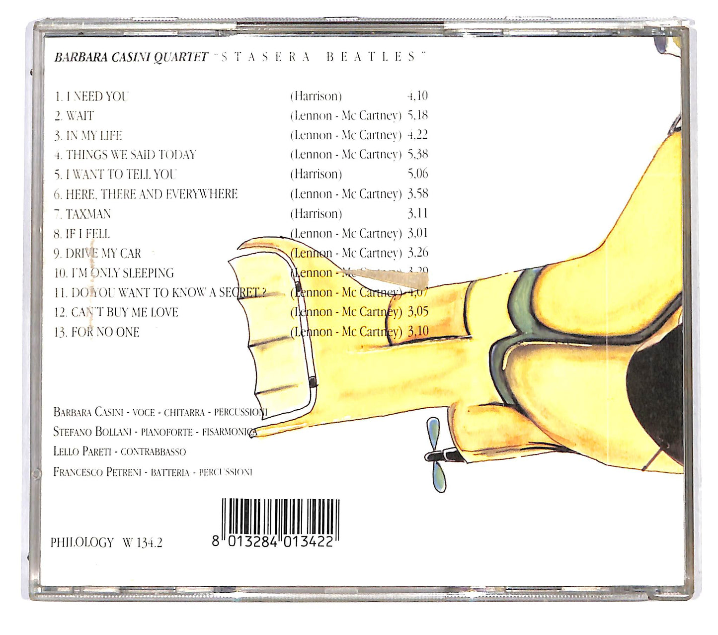 EBOND Barbara Casini Quartet - Stasera Beatles CD CD122562