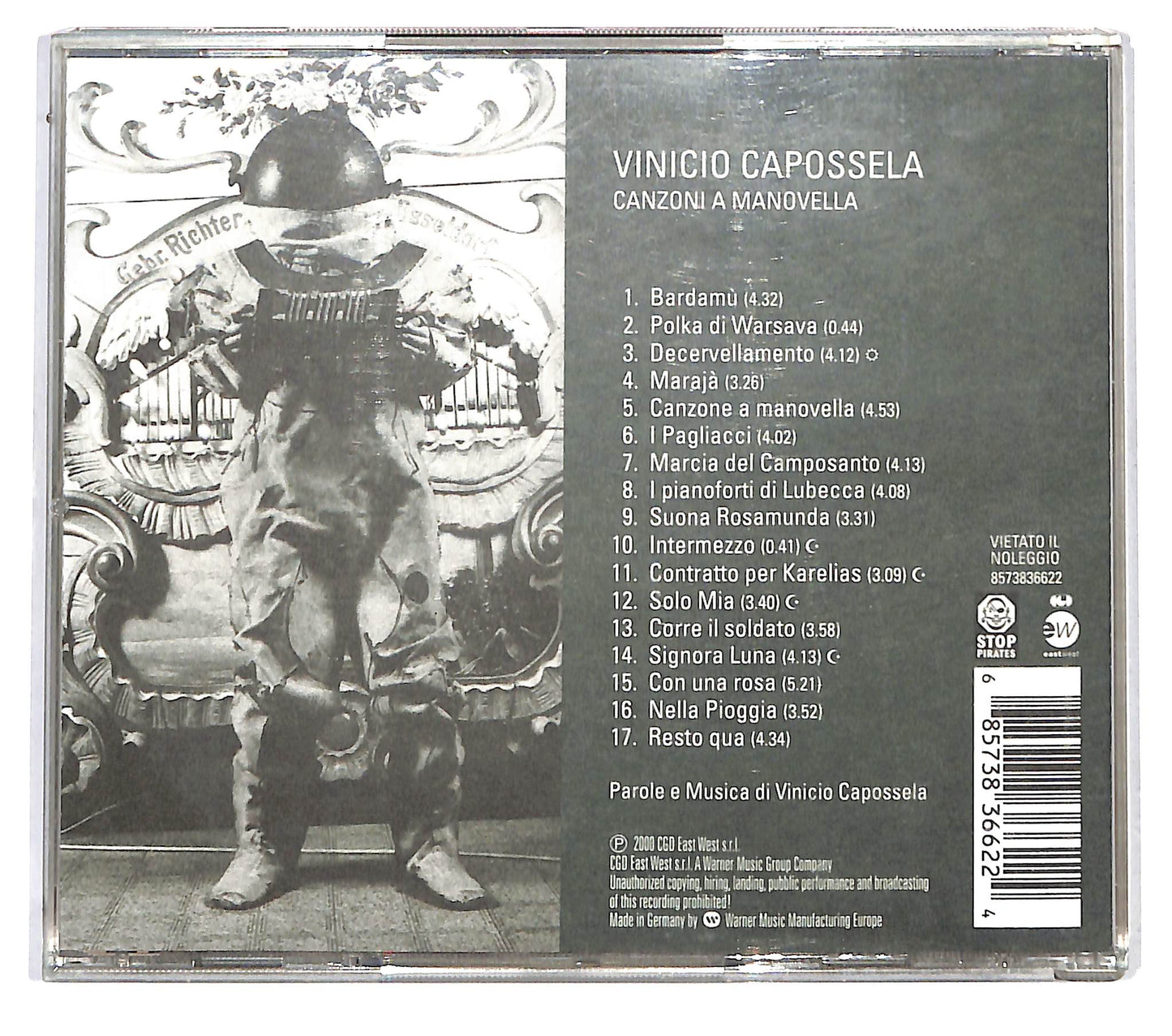 EBOND Vinicio Capossela - Canzoni A Manovella CD CD122612