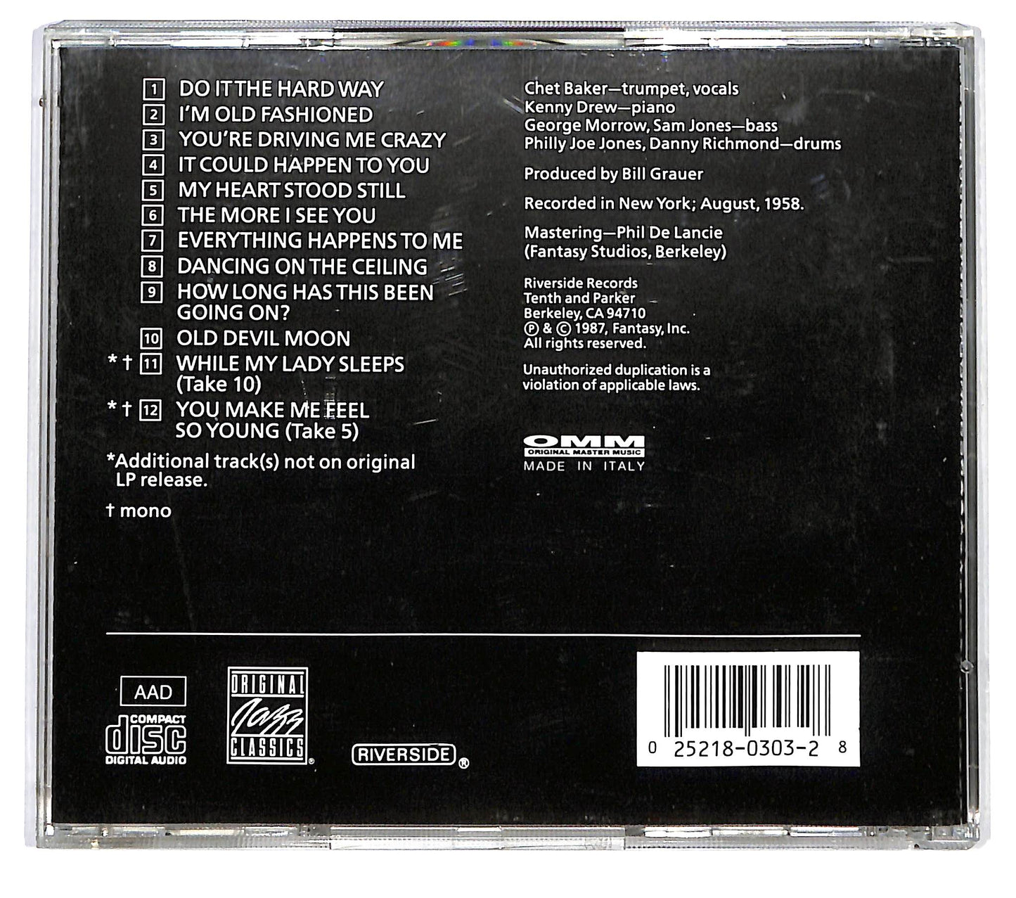 EBOND Chet Baker - It Could Happen To You CD CD122615