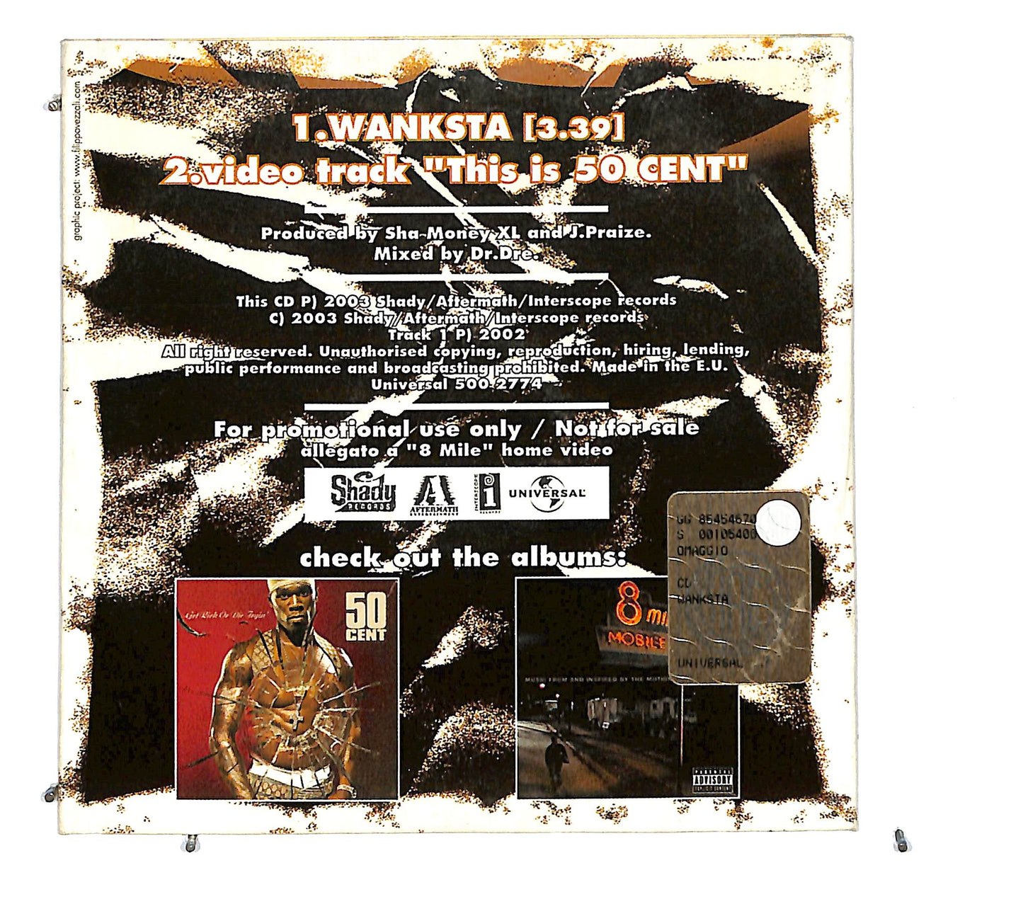 EBOND 50 Cent - Wanksta CD CD122639